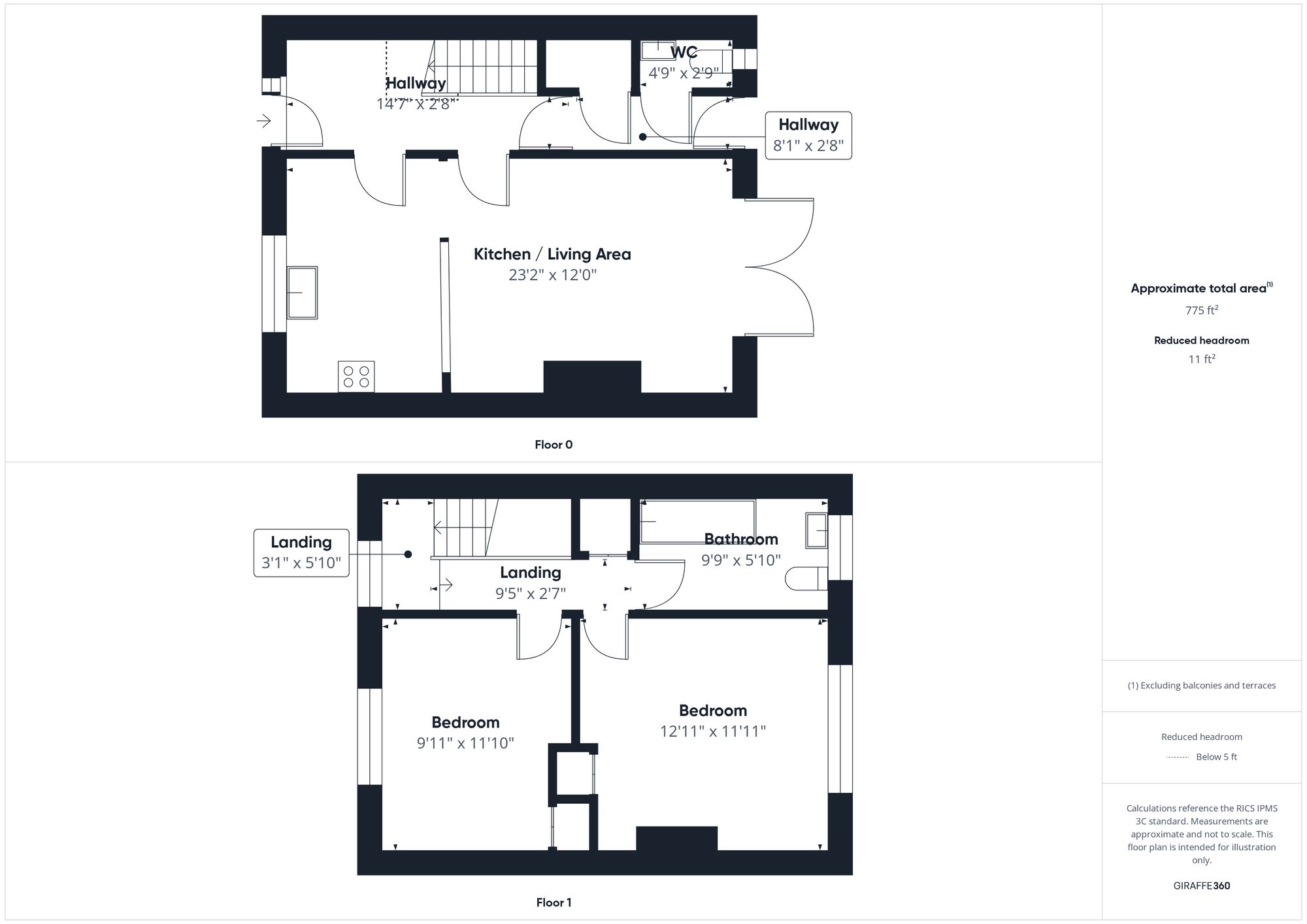 2 bed terraced house for sale in Westhill Avenue, Brackley - Property floorplan
