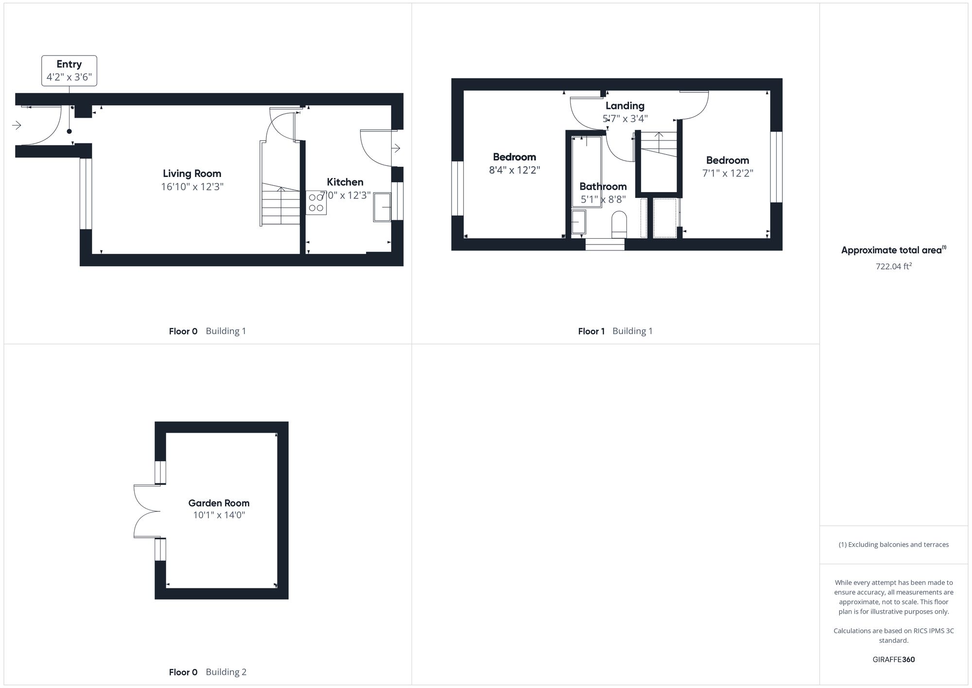 2 bed semi-detached house for sale in Clarkes Way, Brackley - Property floorplan