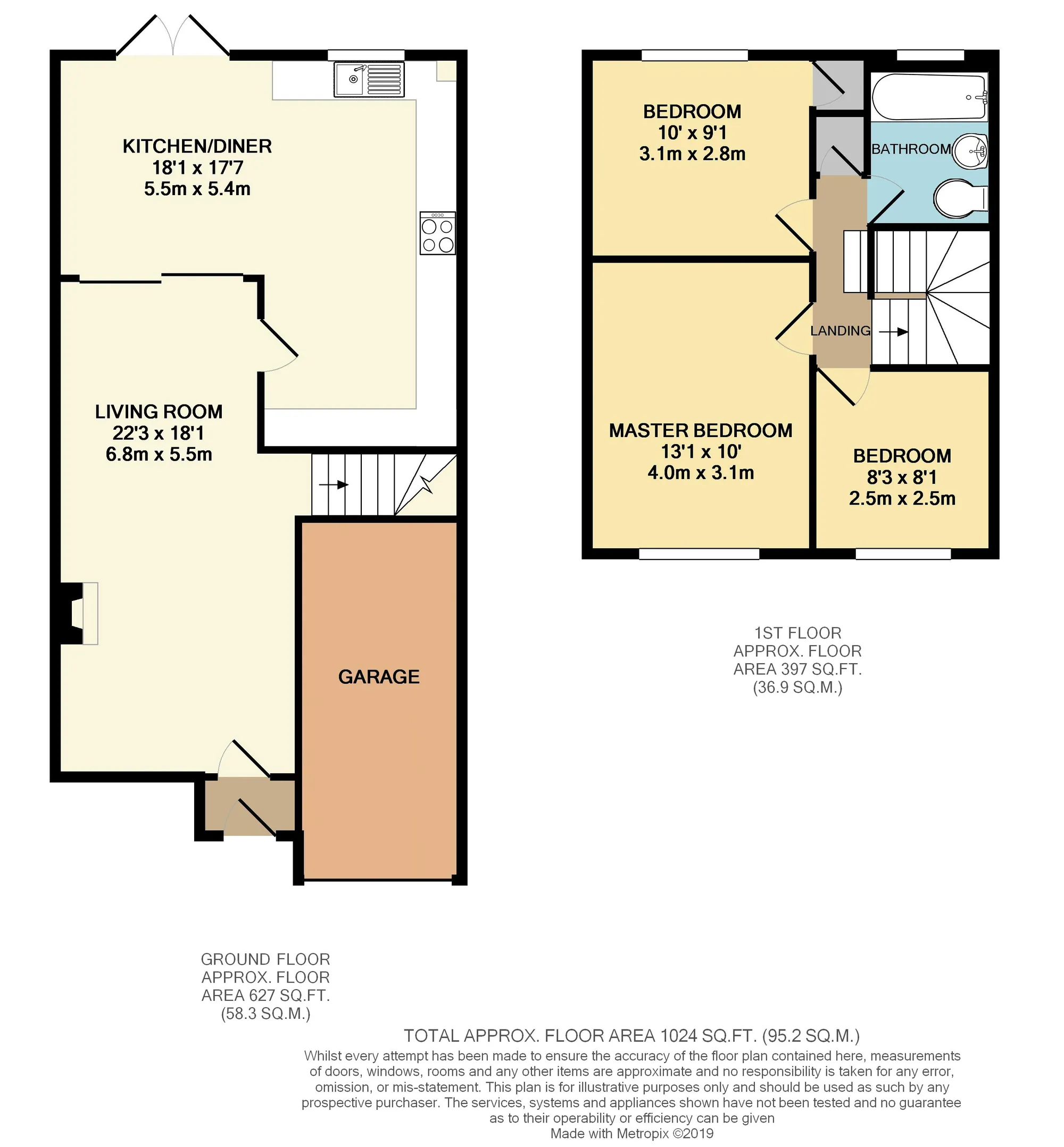 3 bed semi-detached house for sale in Wodhams Drive, Brackley - Property floorplan