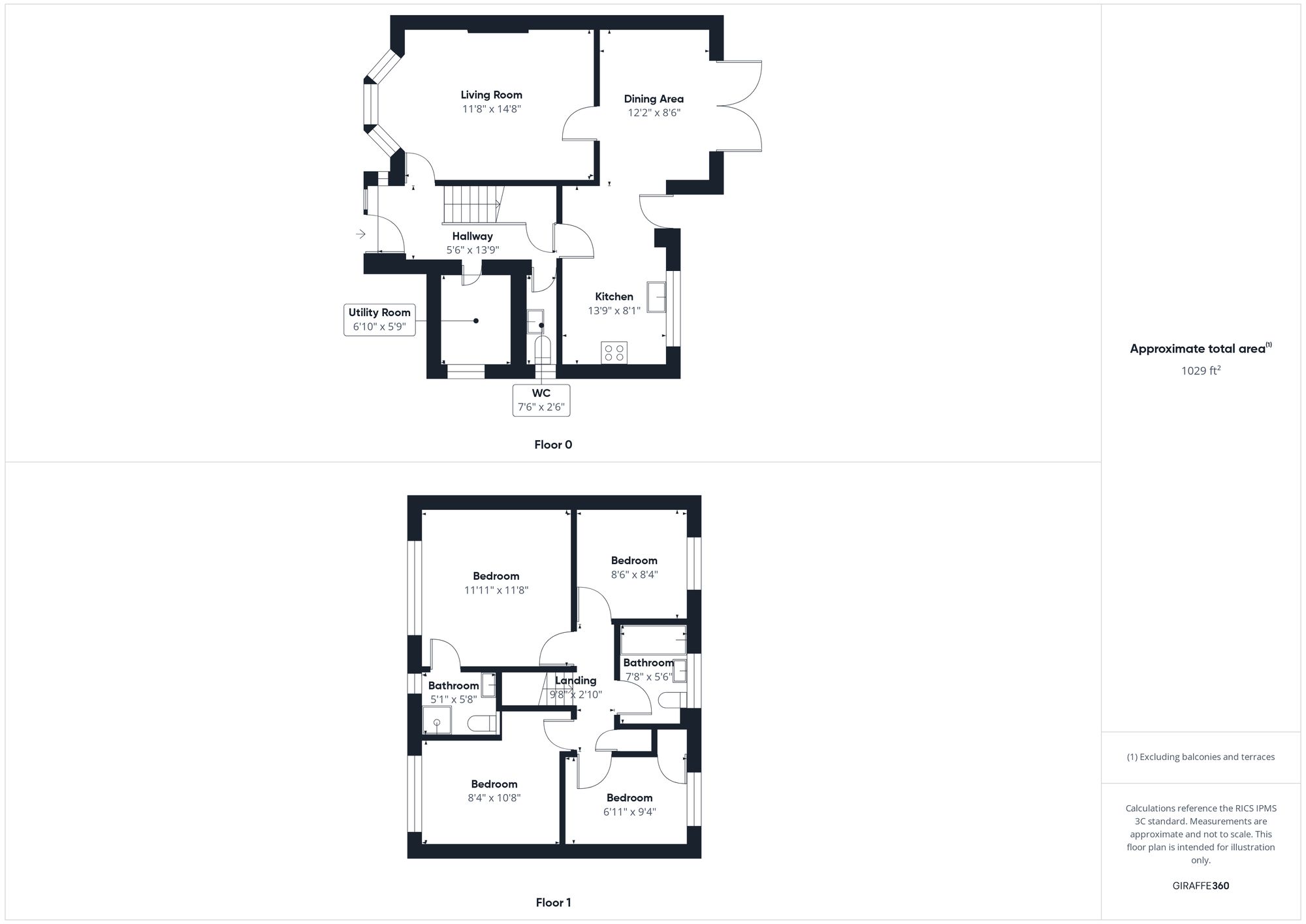 4 bed detached house for sale in Stuart Road, Brackley - Property floorplan