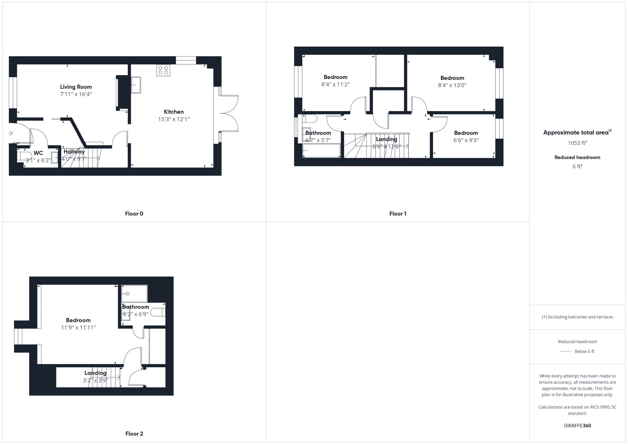 4 bed semi-detached house for sale in Foxhills Way, Brackley - Property floorplan