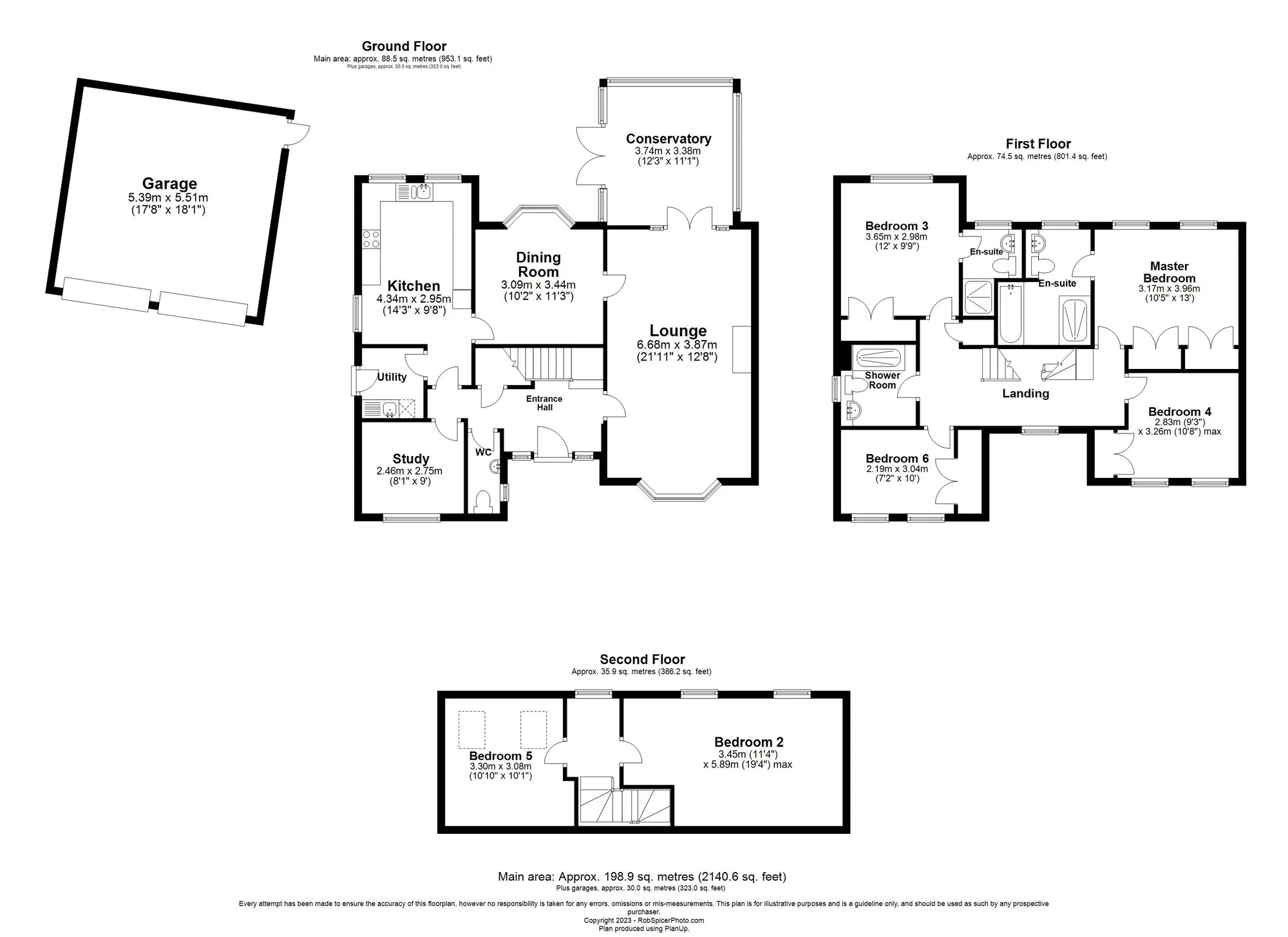6 bed detached house for sale in Kestrel Crescent, Brackley - Property floorplan