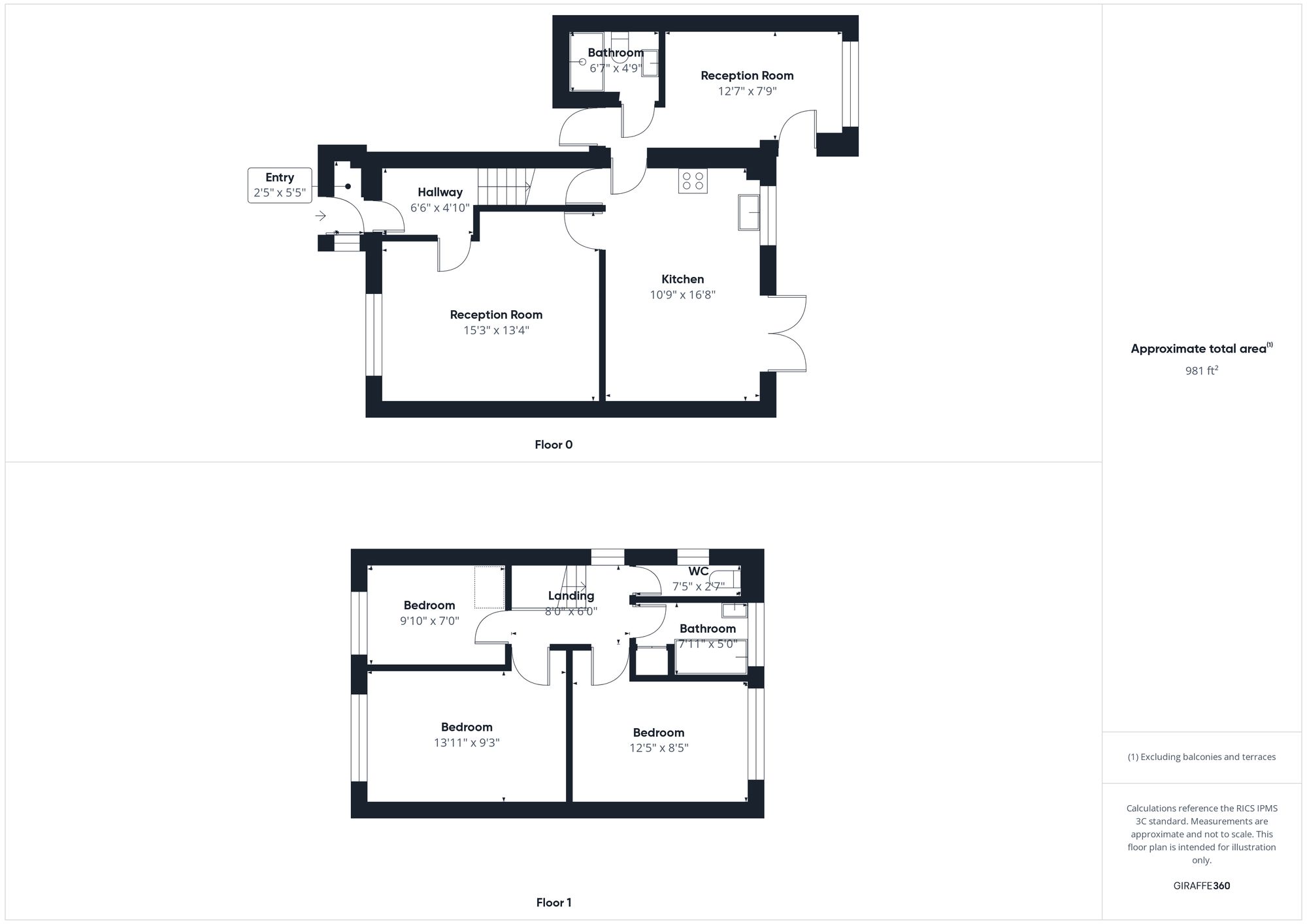 3 bed semi-detached house for sale in Clement Bois, Brackley - Property floorplan