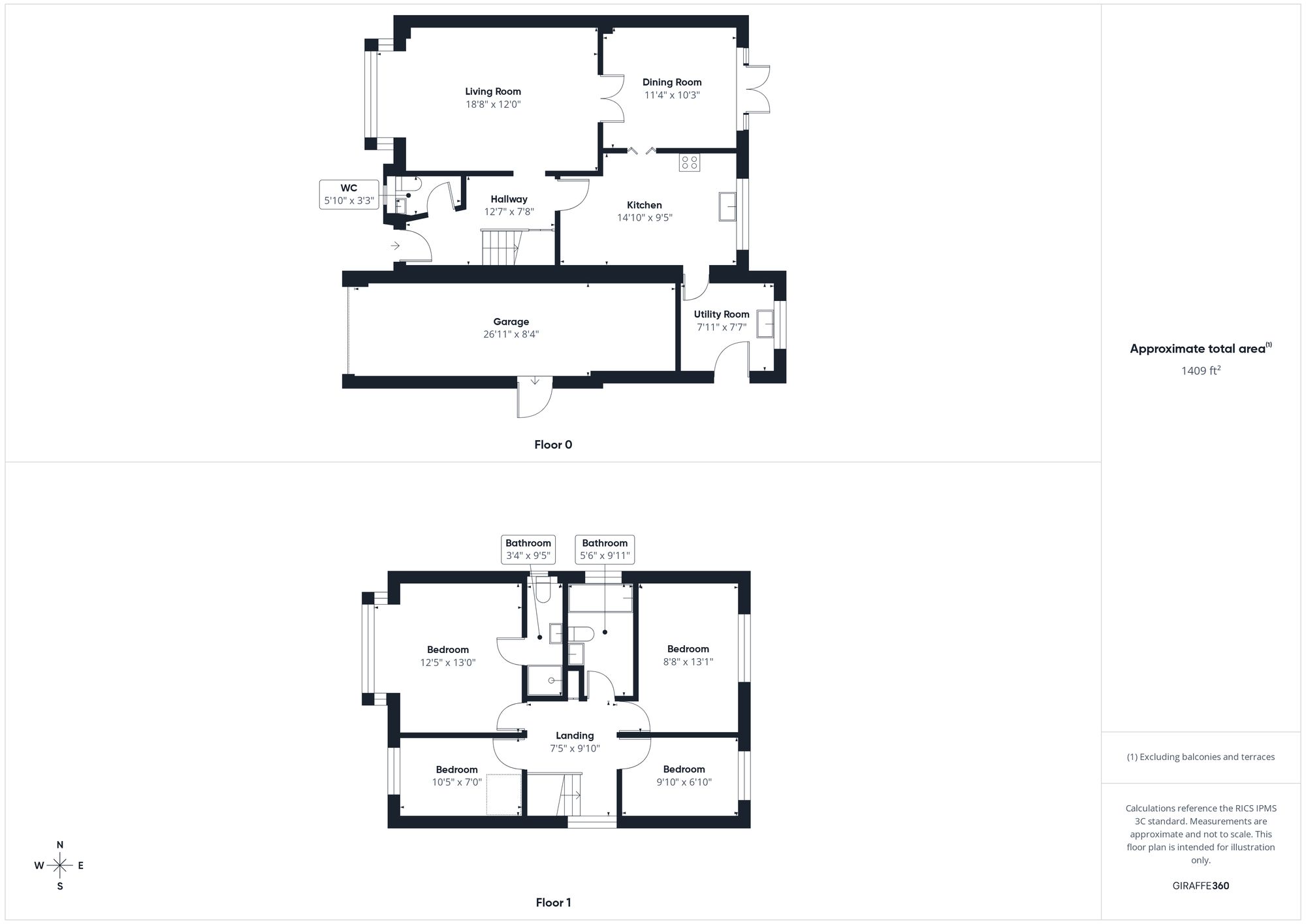 4 bed detached house for sale in St. Michaels Way, Buckingham - Property floorplan