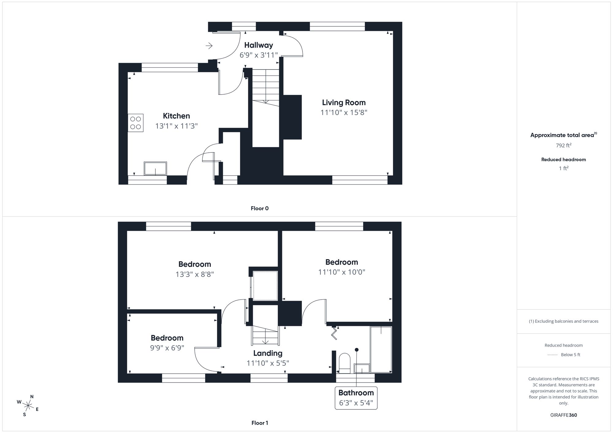 3 bed terraced house for sale in Portway, Aynho, OX17 - Property floorplan