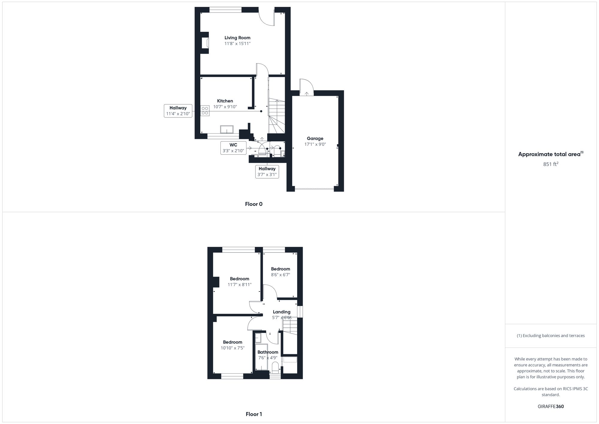 3 bed semi-detached house for sale in Brackley Road, Brackley - Property floorplan