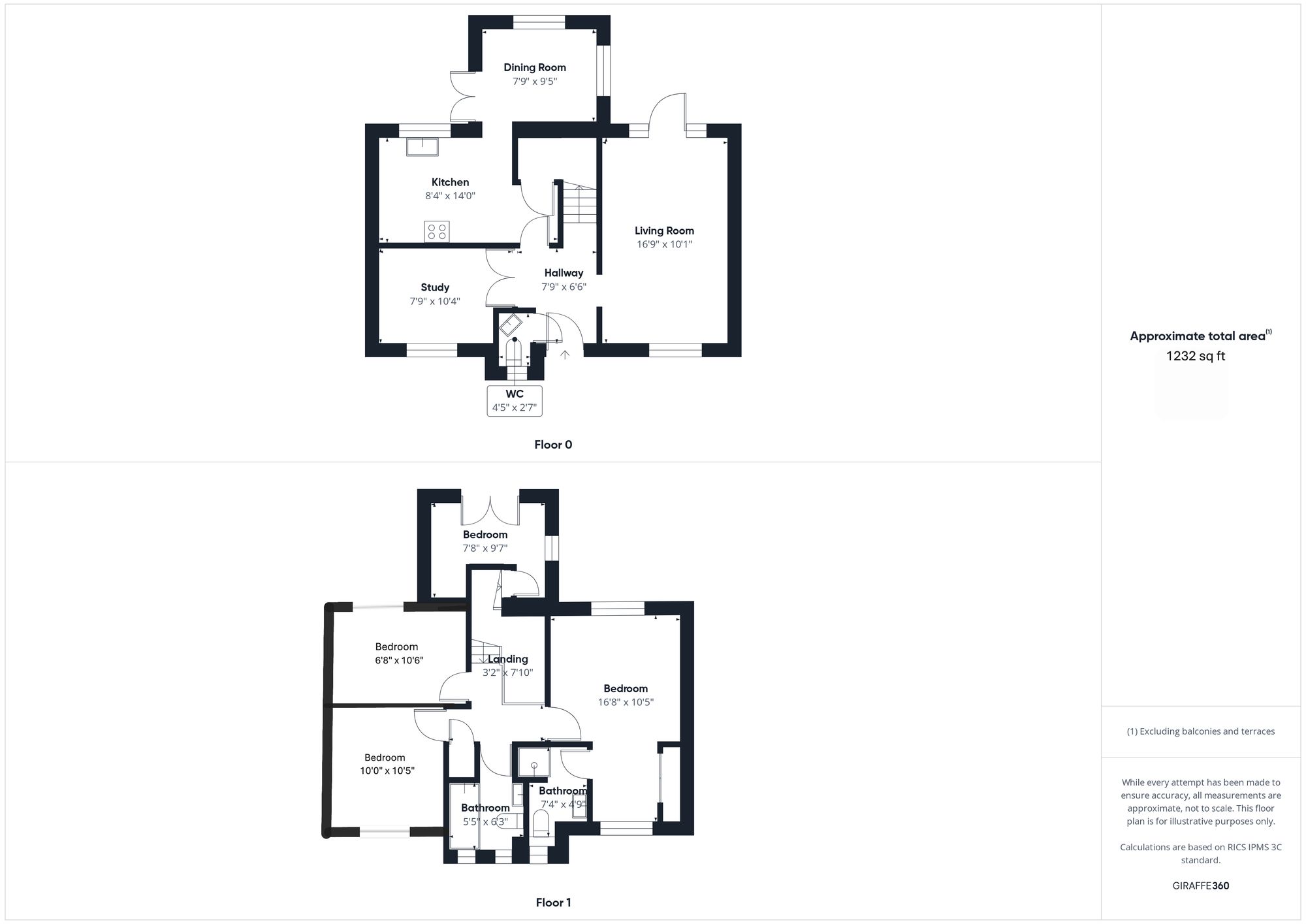 4 bed detached house for sale in Nightingale Close, Brackley - Property floorplan