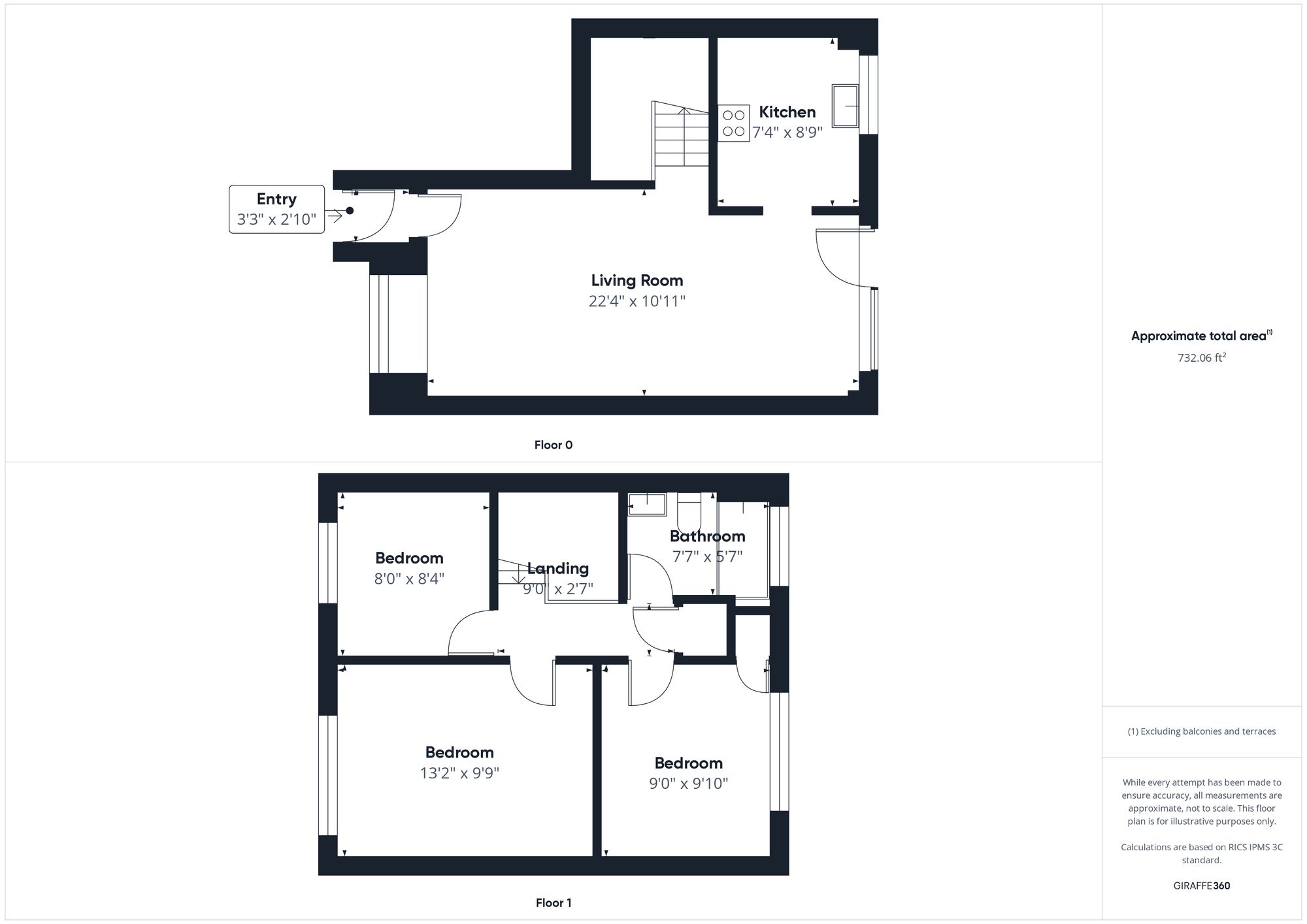 3 bed semi-detached house for sale in Ashwin Close, Brackley - Property floorplan