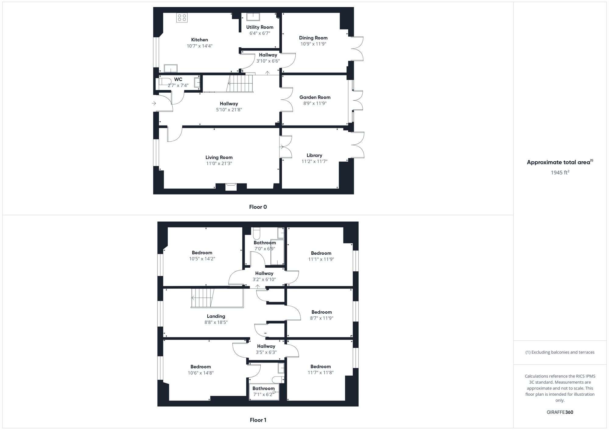 5 bed terraced house for sale in Brackley Lodge Mews, Brackley - Property floorplan