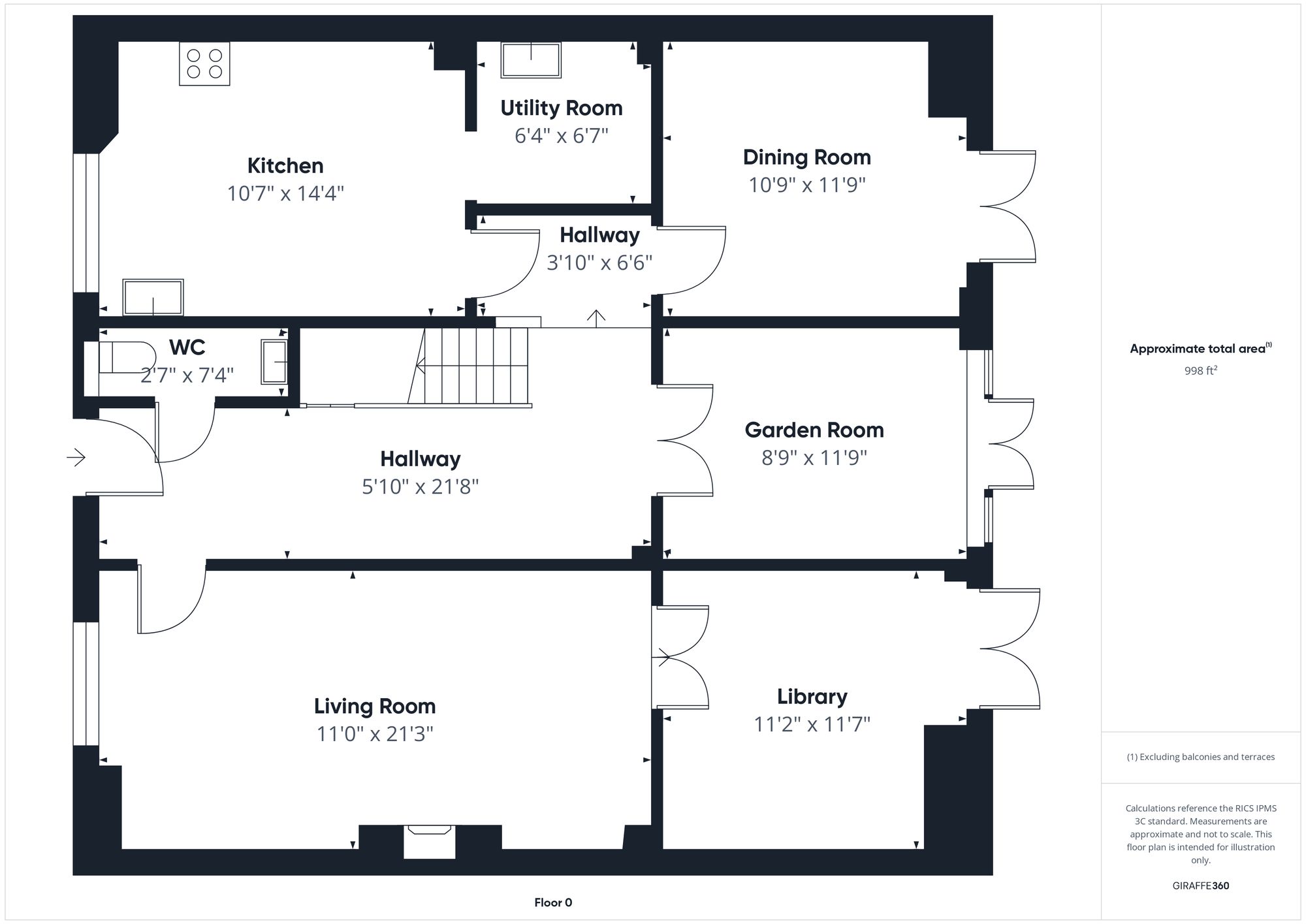 5 bed terraced house for sale in Brackley Lodge Mews, Brackley - Property floorplan