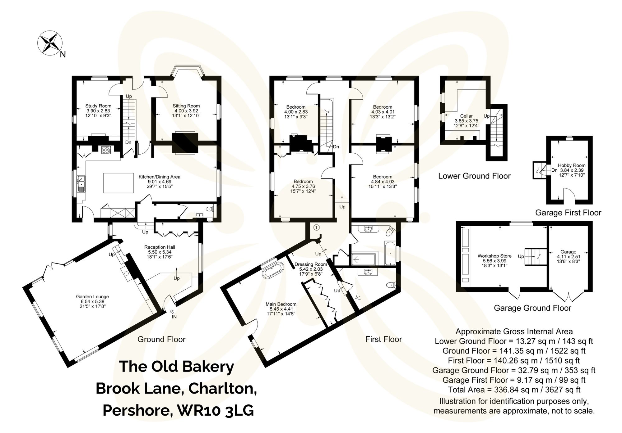 5 bed detached house for sale in Brook Lane, Charlton, WR10 - Property floorplan