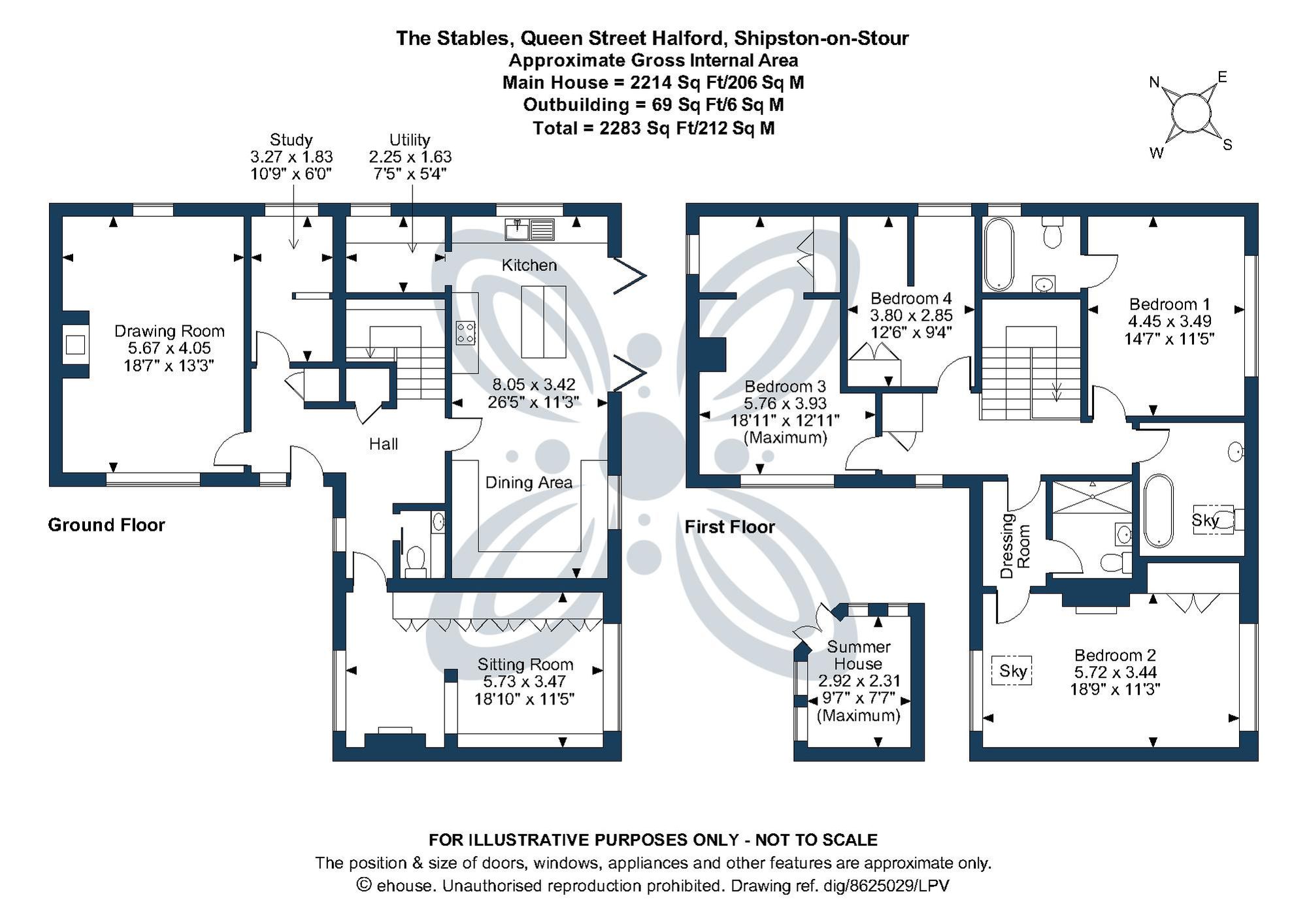 4 bed barn conversion for sale in Queen Street, Shipston-On-Stour - Property floorplan