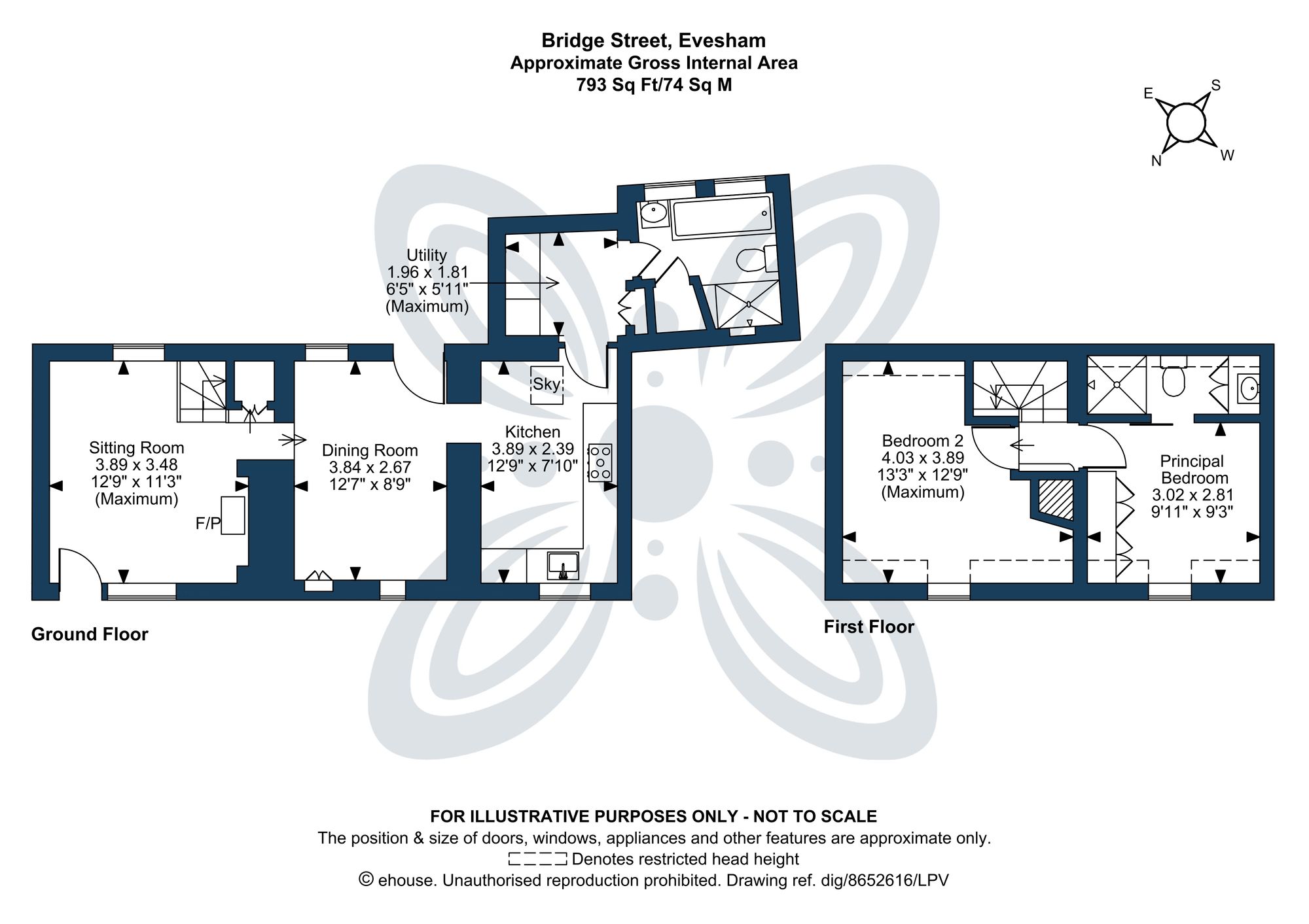 2 bed semi-detached house for sale in Bridge Street, Bretforton, WR11 - Property floorplan