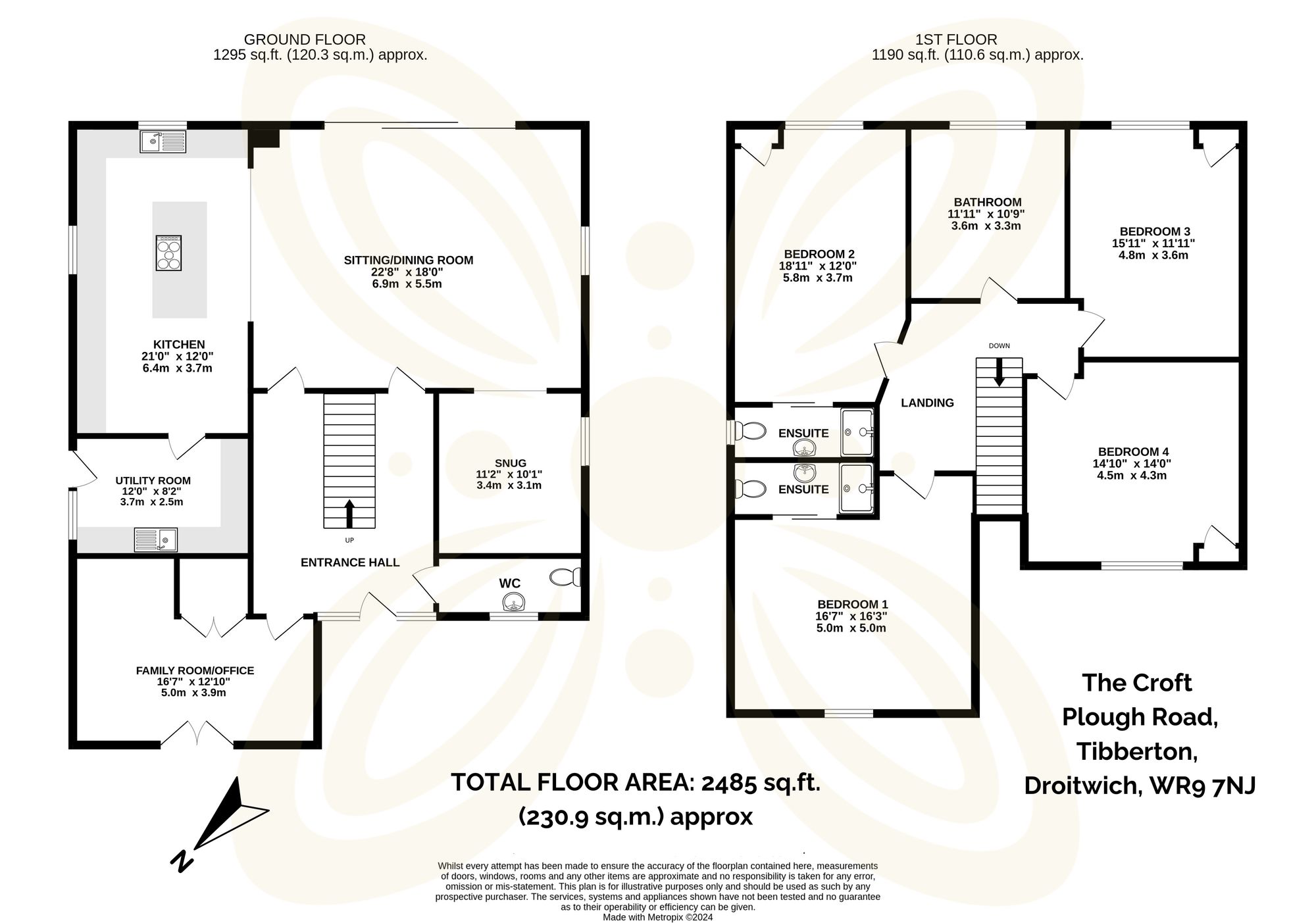 4 bed detached house for sale in Plough Road, Droitwich - Property floorplan