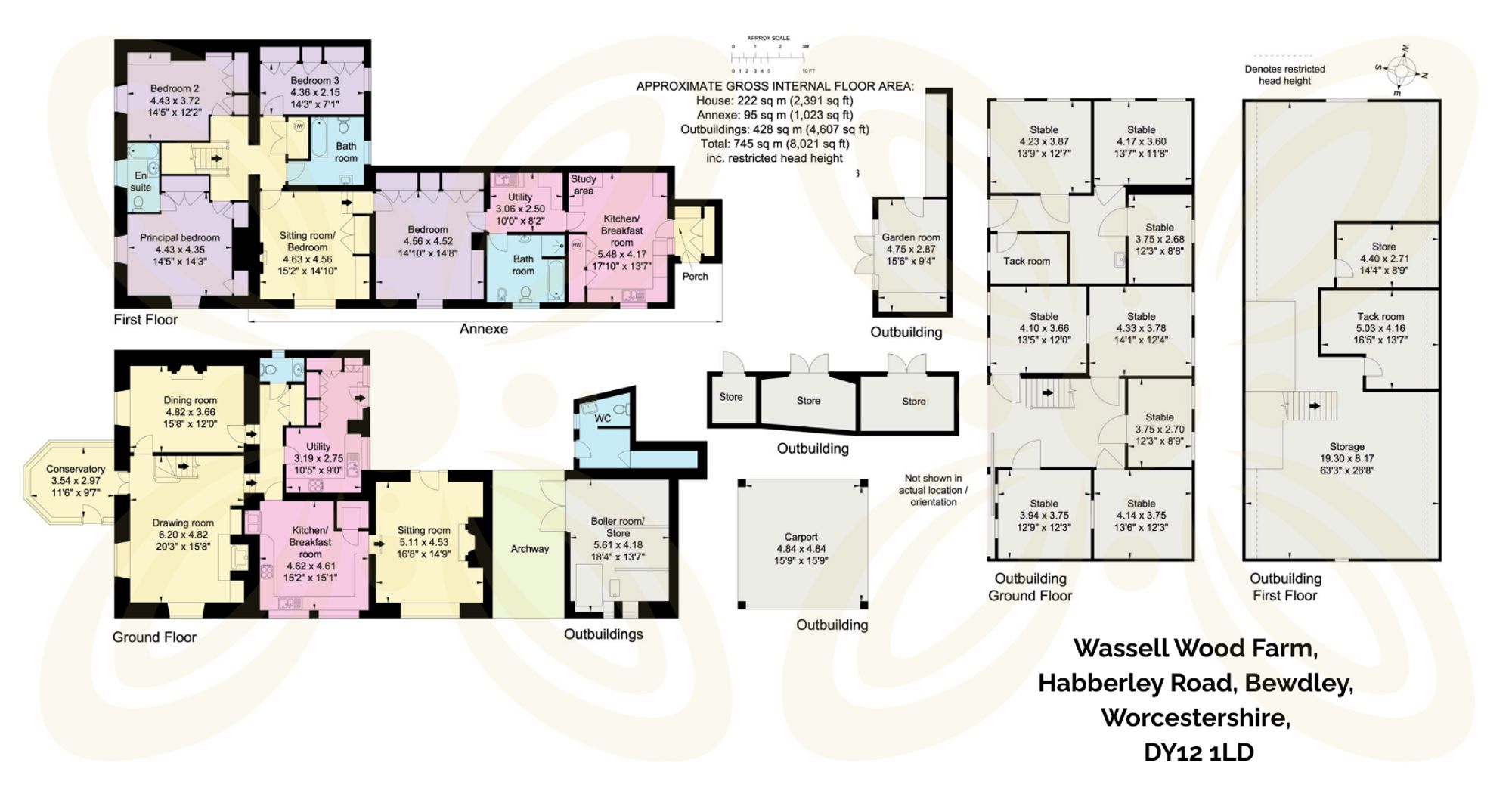 5 bed detached house for sale in Habberley Road, Worcestershire - Property floorplan