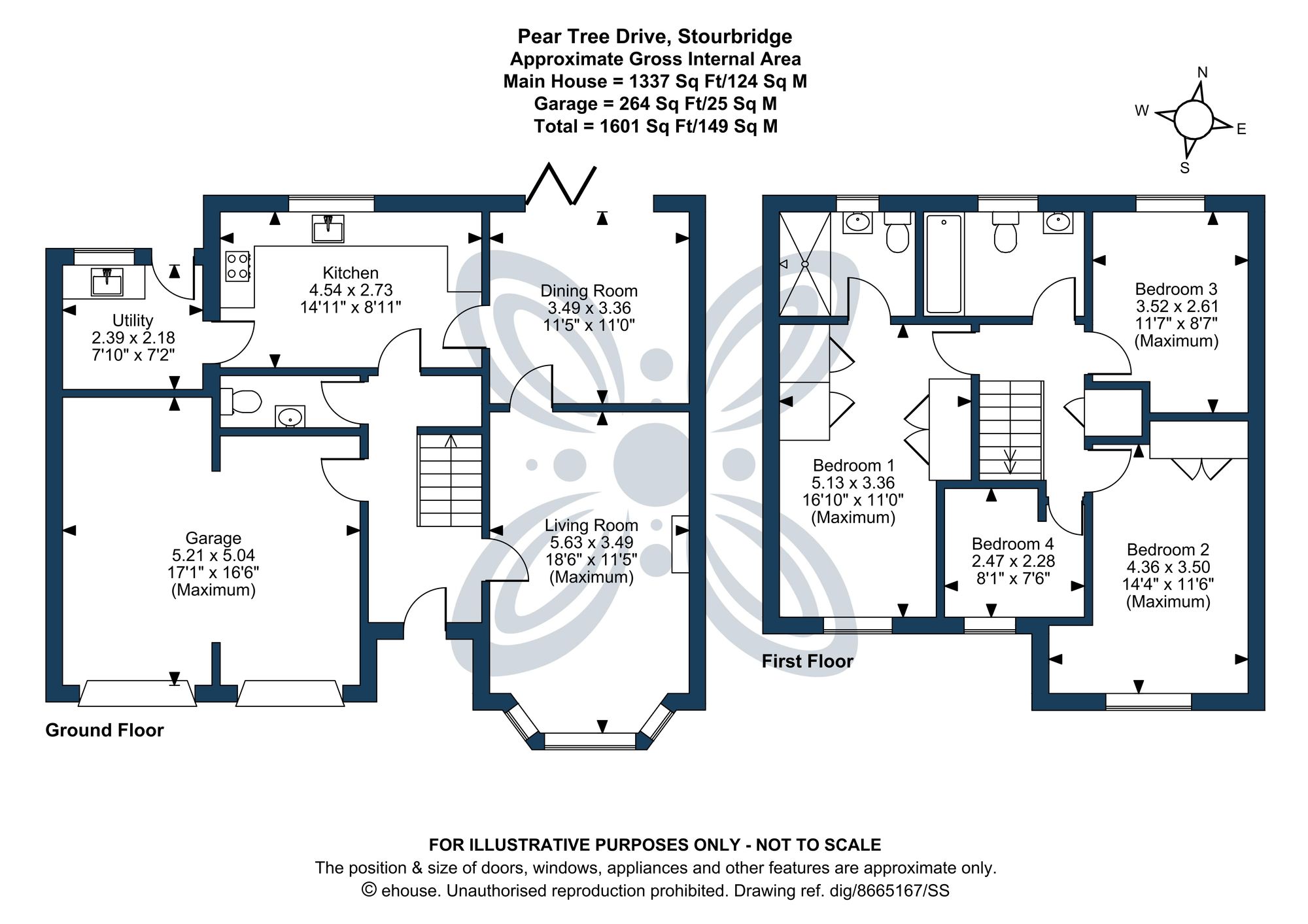 4 bed detached house for sale in Pear Tree Drive, Stourbridge, DY8 - Property floorplan