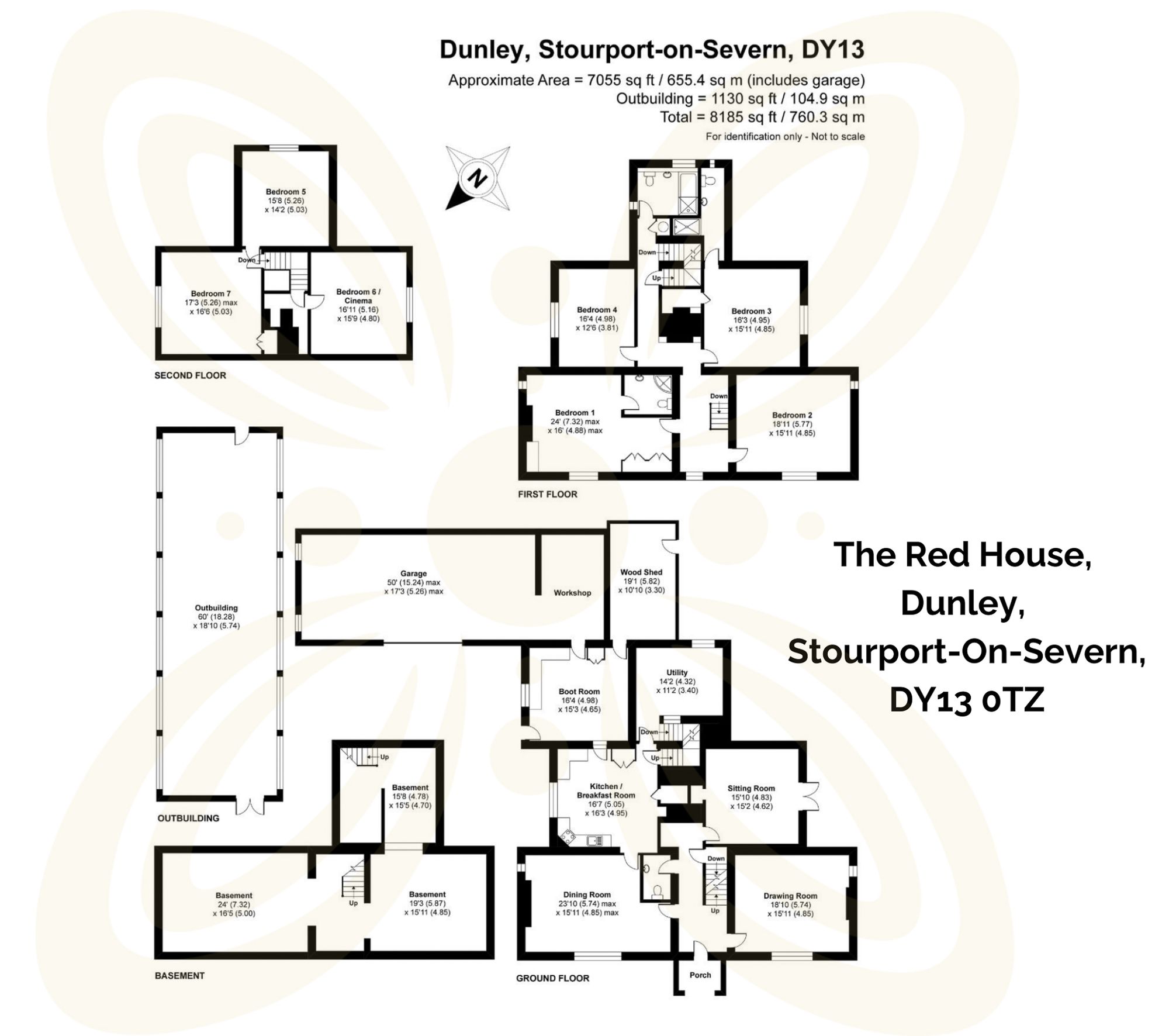 5 bed detached house for sale in Dunley, Worcestershire - Property floorplan