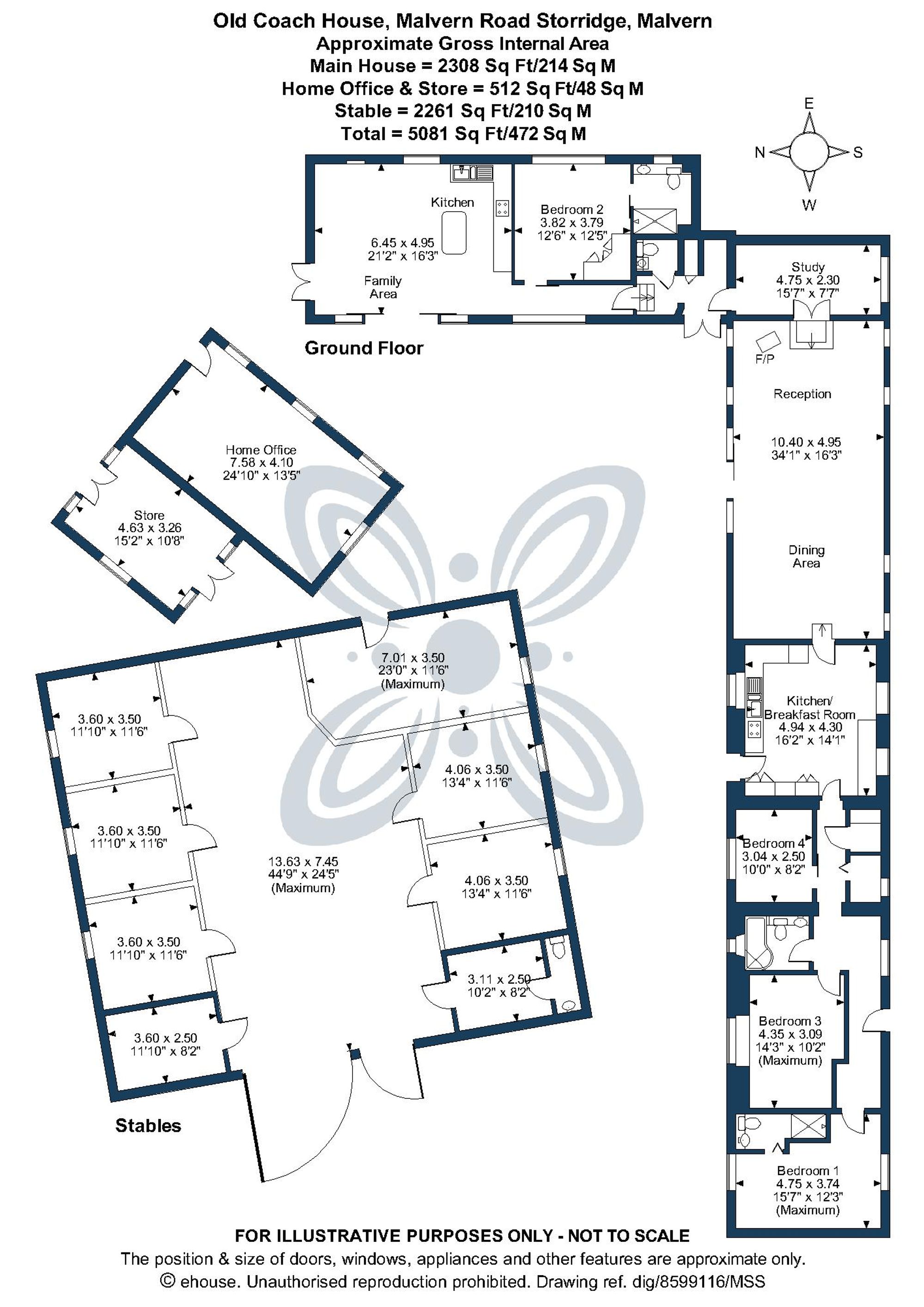 Equestrian facility for sale in Malvern Road, Malvern - Property floorplan