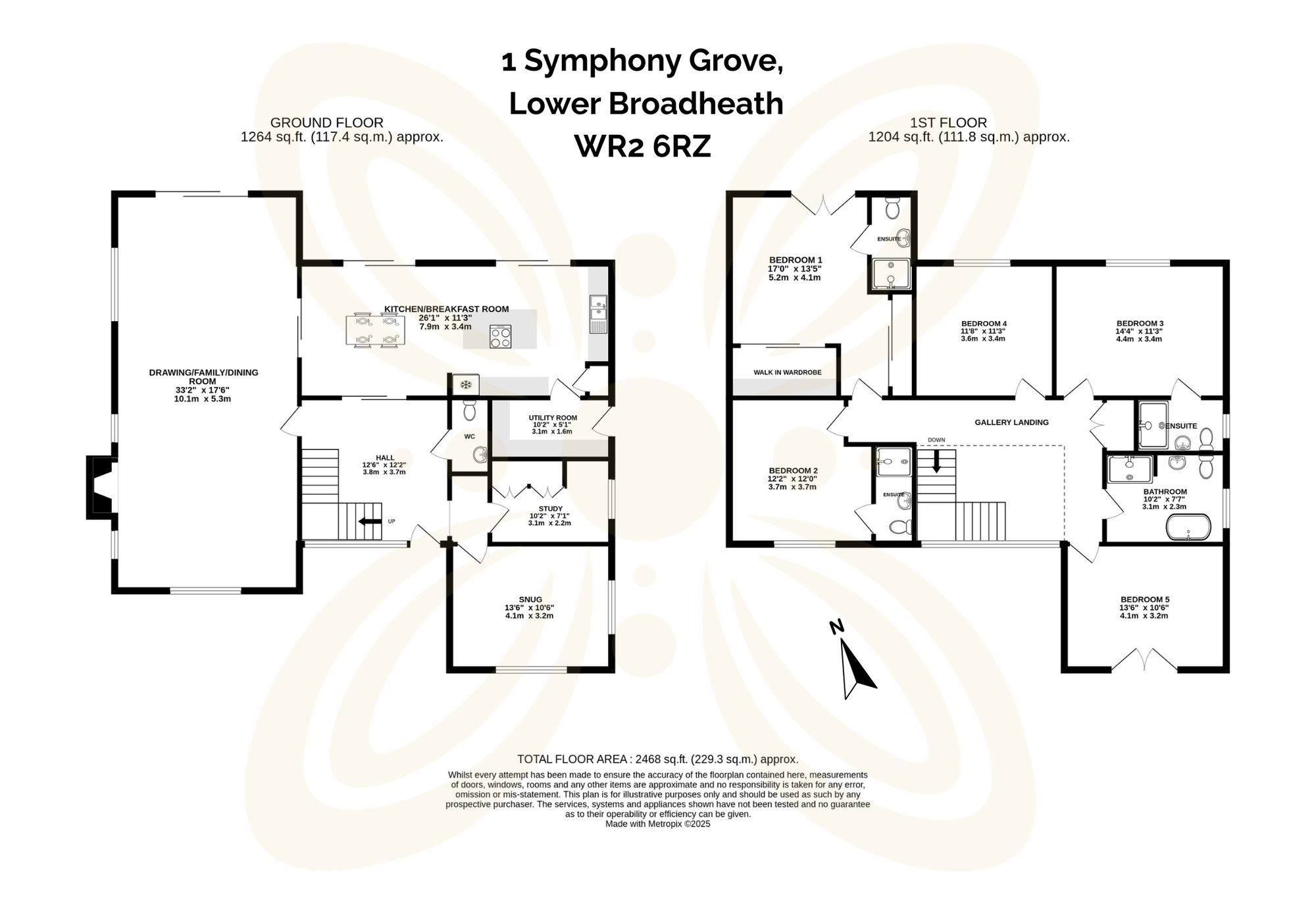 5 bed detached house for sale in Symphony Grove, Lower Broadheath, WR2 - Property floorplan