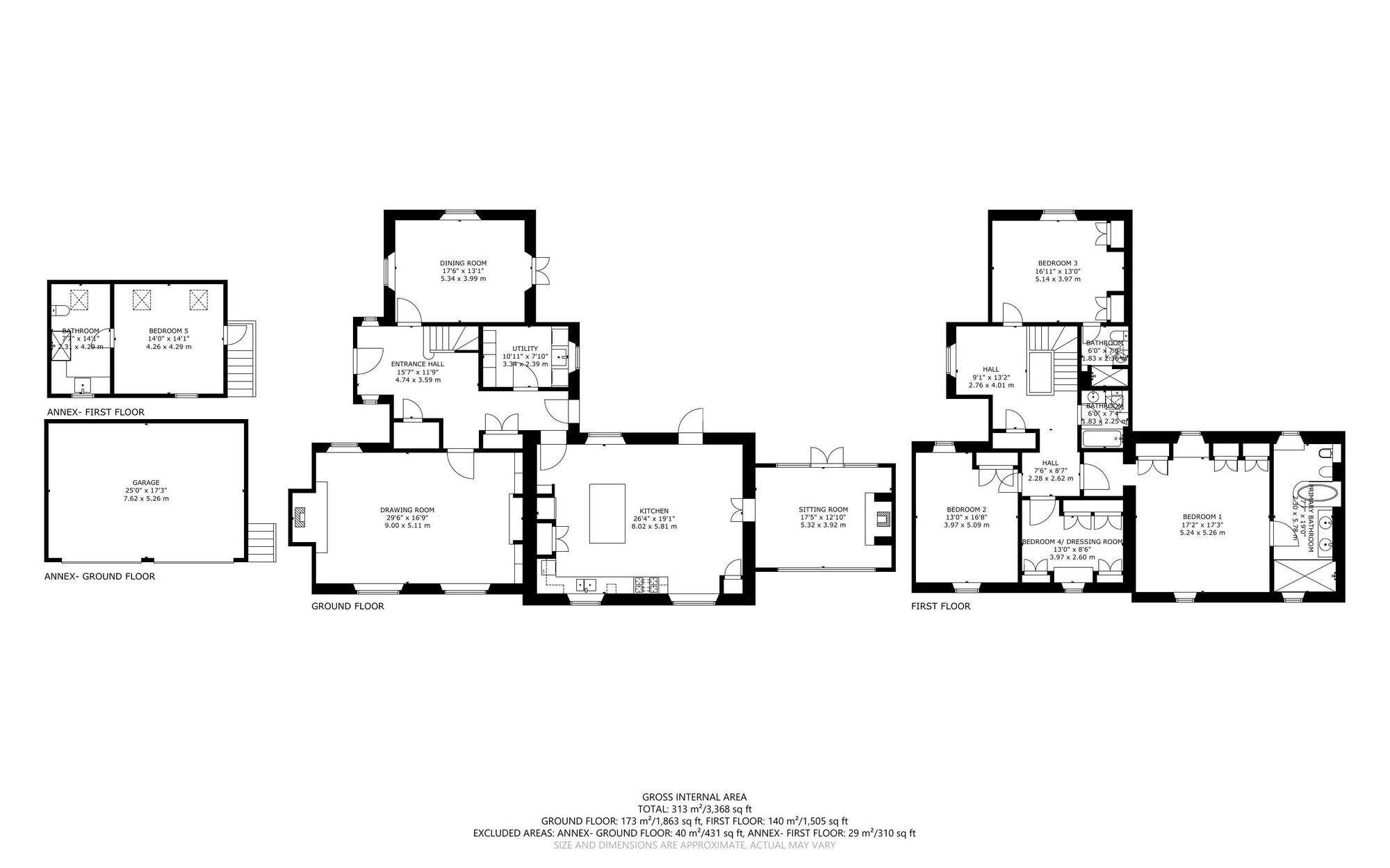 5 bed detached house for sale in Barton-On-The-Heath, Moreton-In-Marsh - Property floorplan