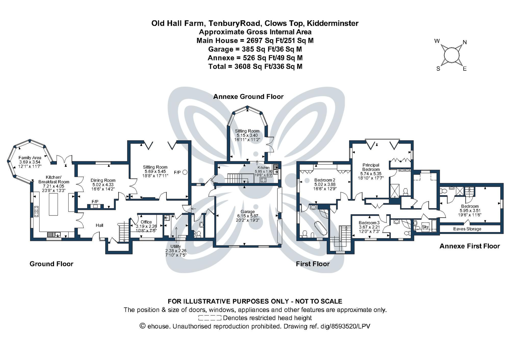 5 bed detached house for sale in Tenbury Road, Kidderminster - Property floorplan