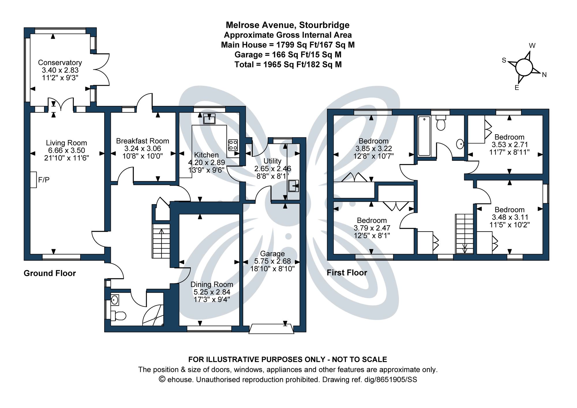 4 bed detached house for sale in Melrose Avenue, Stourbridge, DY8 - Property floorplan