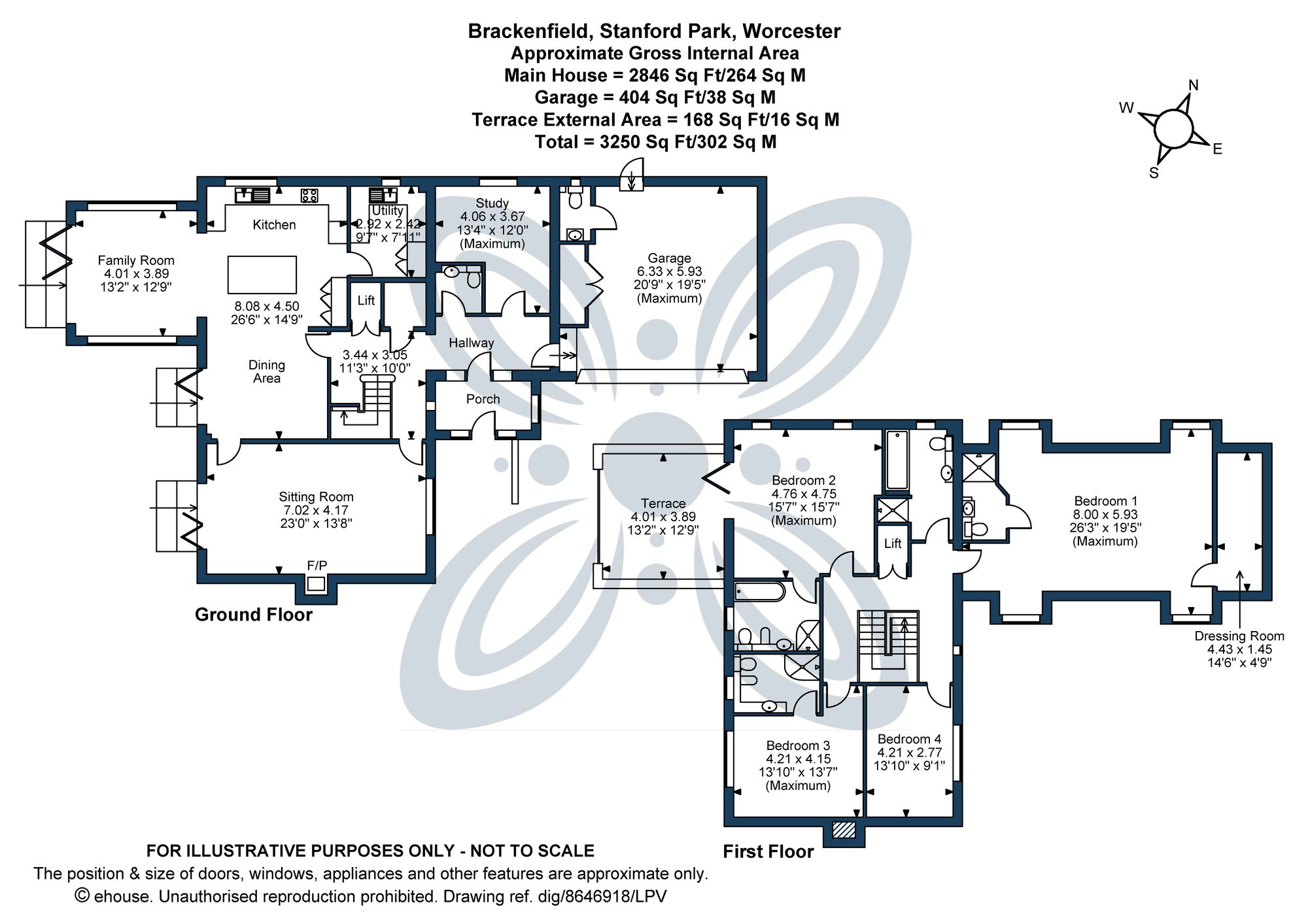 4 bed detached house for sale in Stanford Bridge, Worcester - Property floorplan