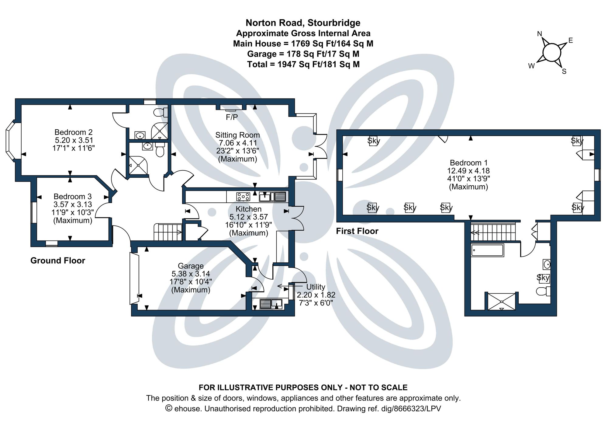 3 bed detached house for sale in Norton Road, Stourbridge, DY8 - Property floorplan