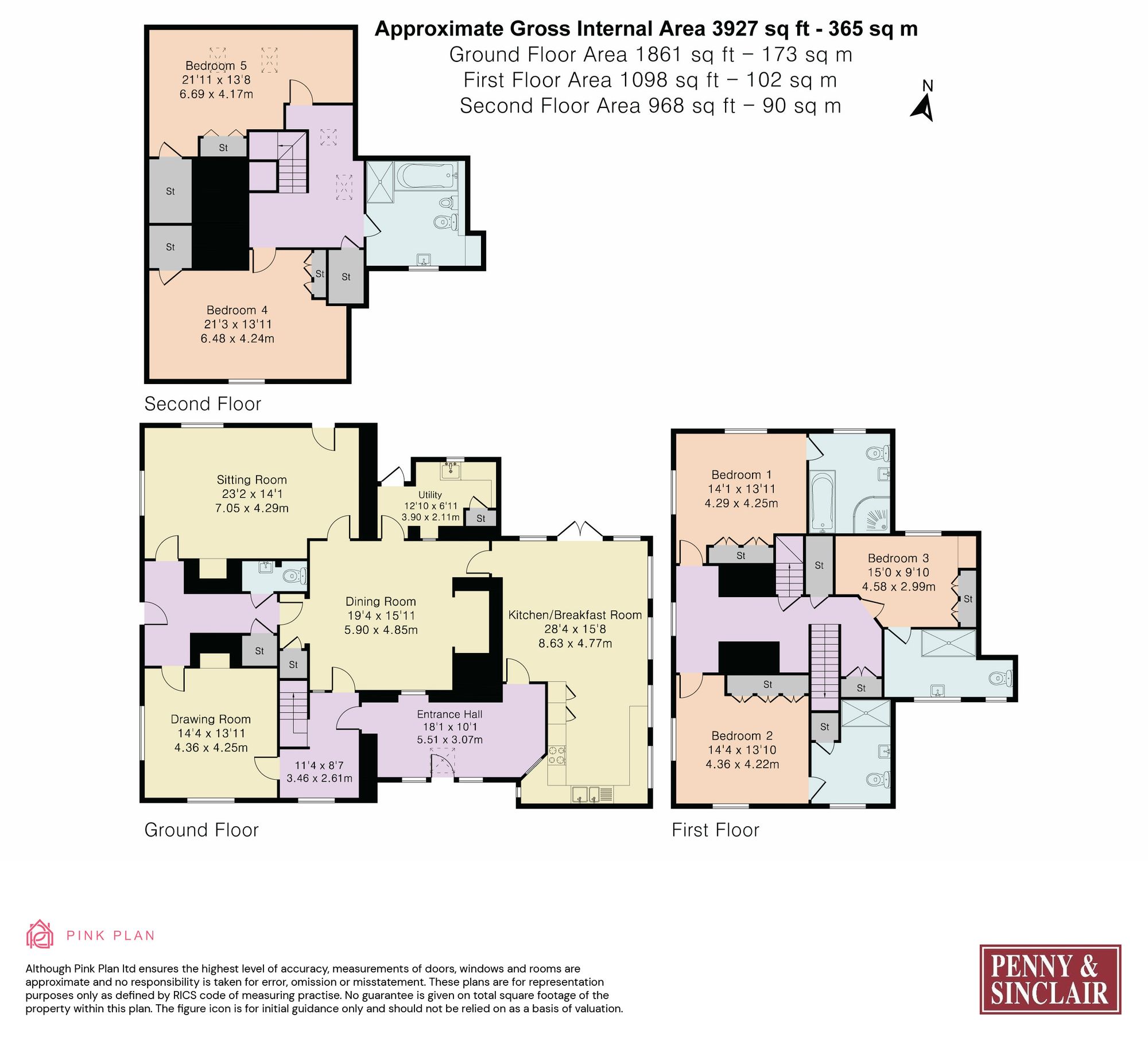 6 bed house for sale in Northmoor, Witney - Property floorplan
