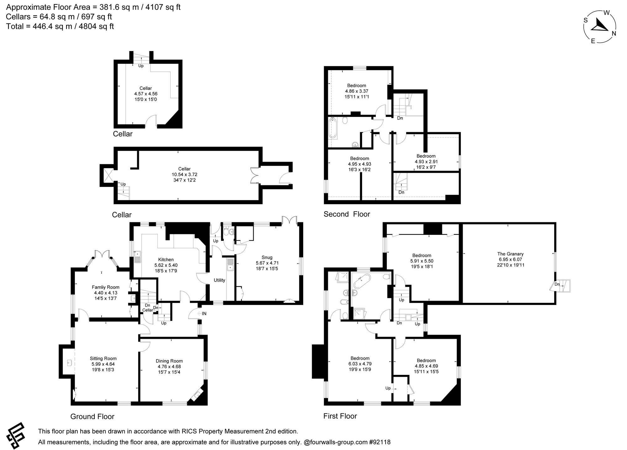 6 bed detached house for sale in Well Lane, Worcester - Property floorplan