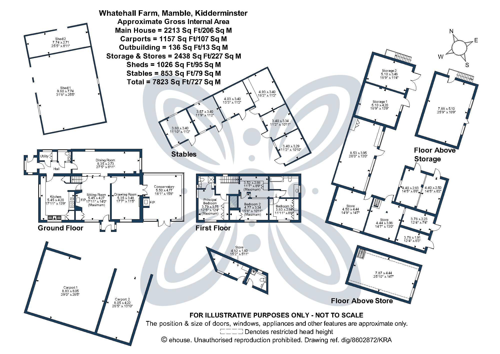 3 bed farm house for sale in Mamble, Kidderminster - Property floorplan