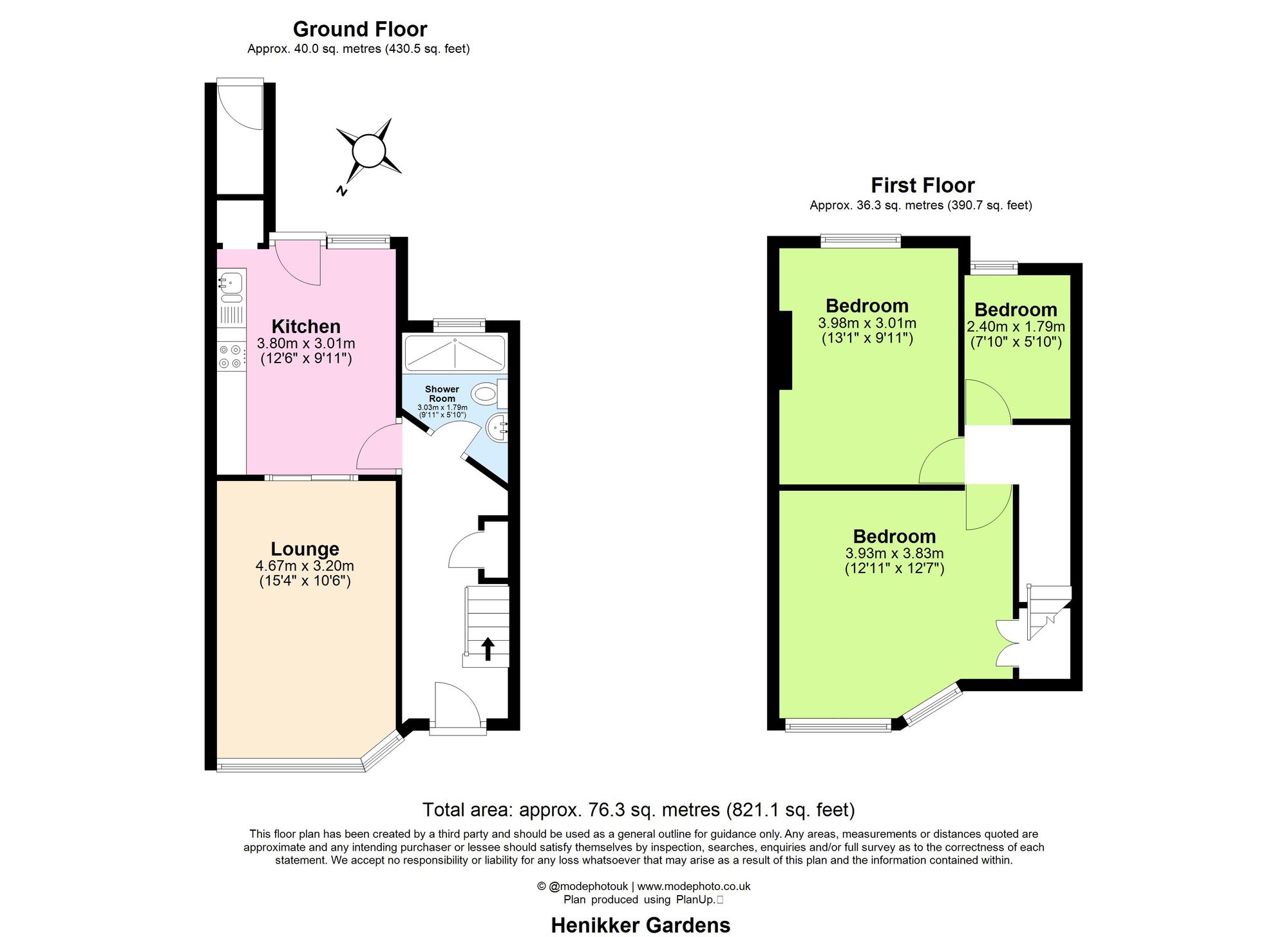 3 bed terraced house for sale in Henniker Gardens, London, E6 - Property floorplan