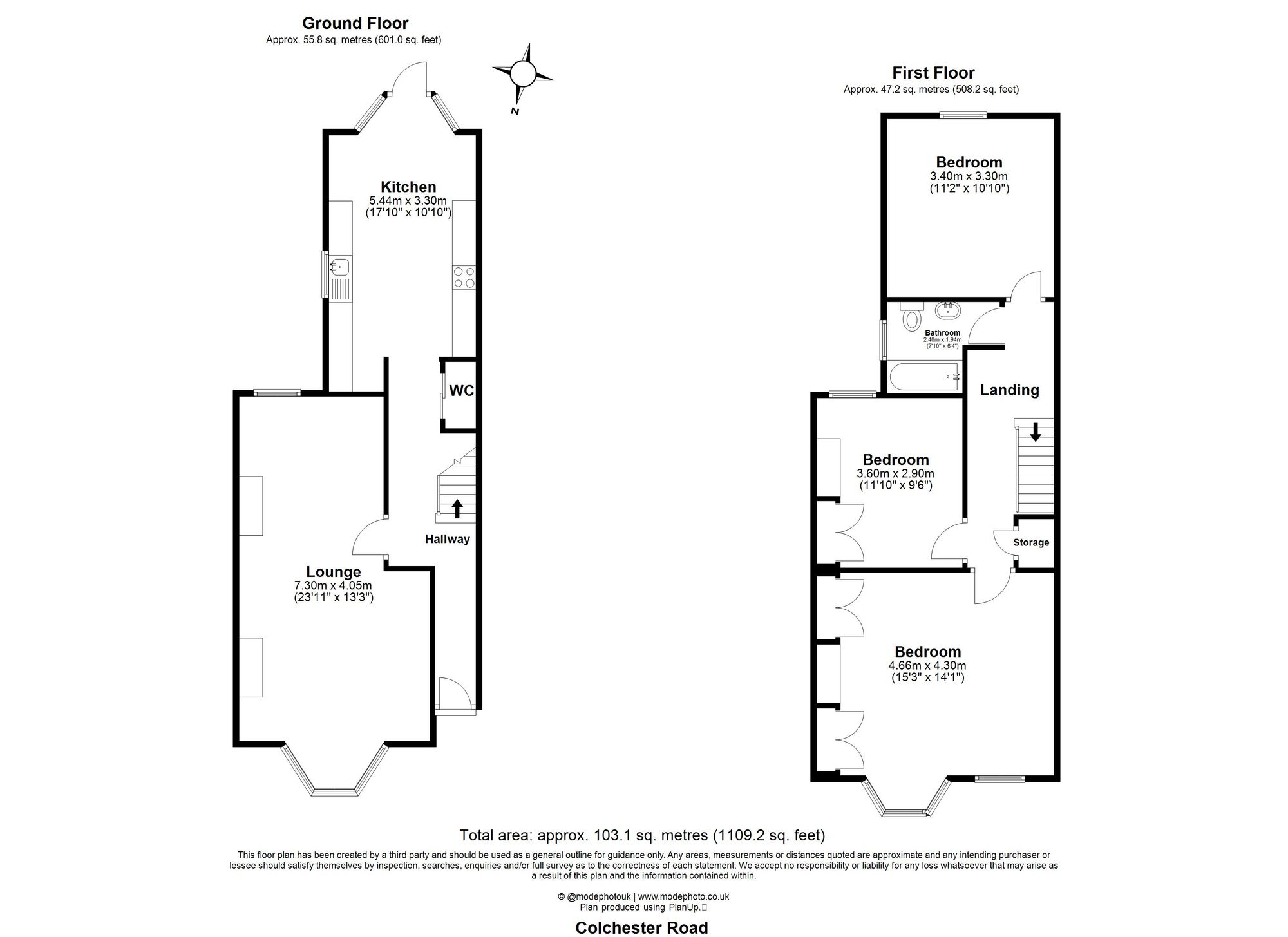 3 bed end of terrace house for sale in Colchester Road, Leyton, E10 - Property floorplan