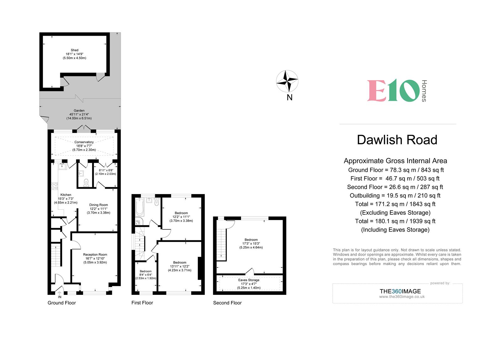 4 bed house for sale in Dawlish Road, London - Property floorplan