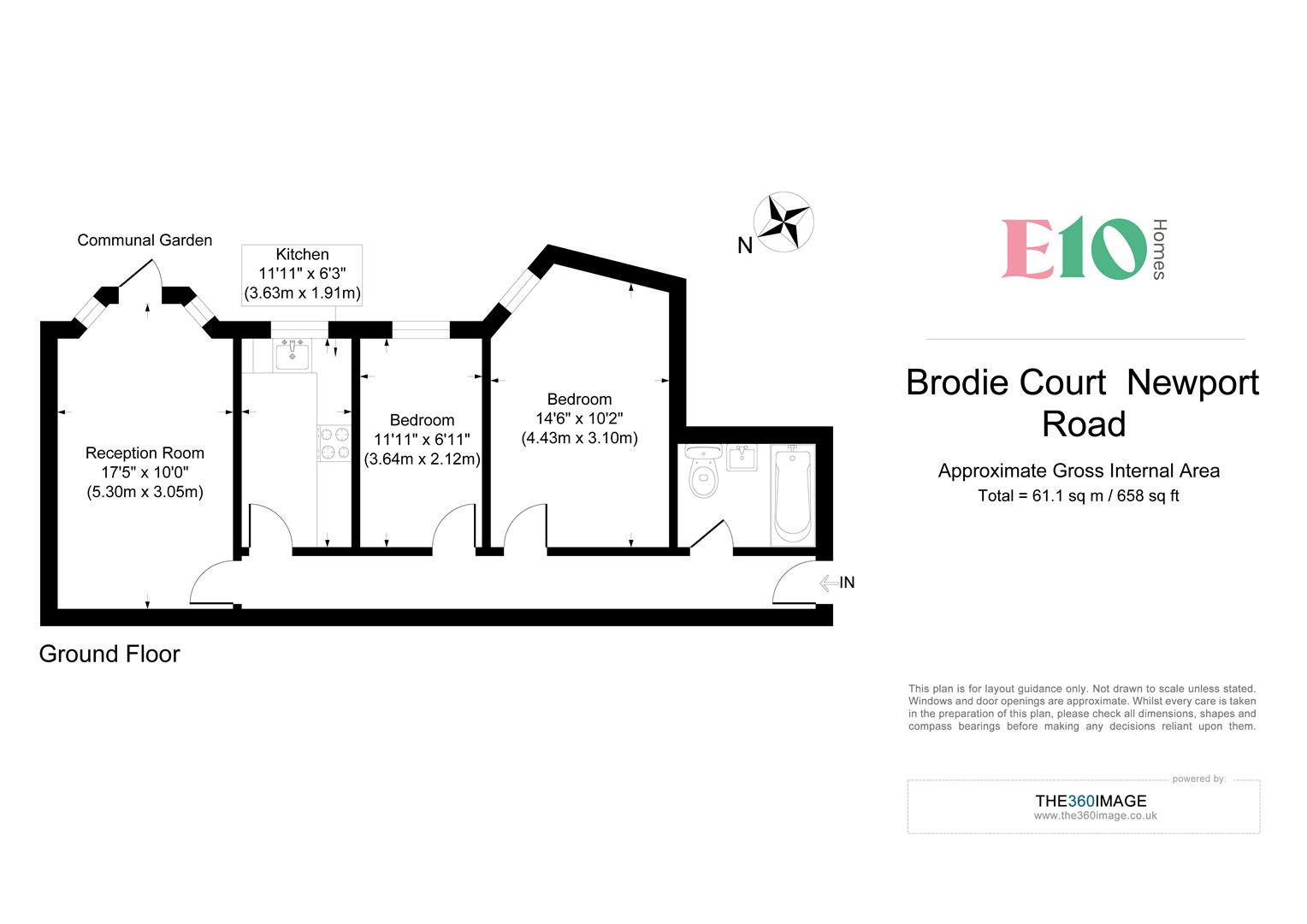 2 bed flat to rent in Newport Road, London - Property floorplan