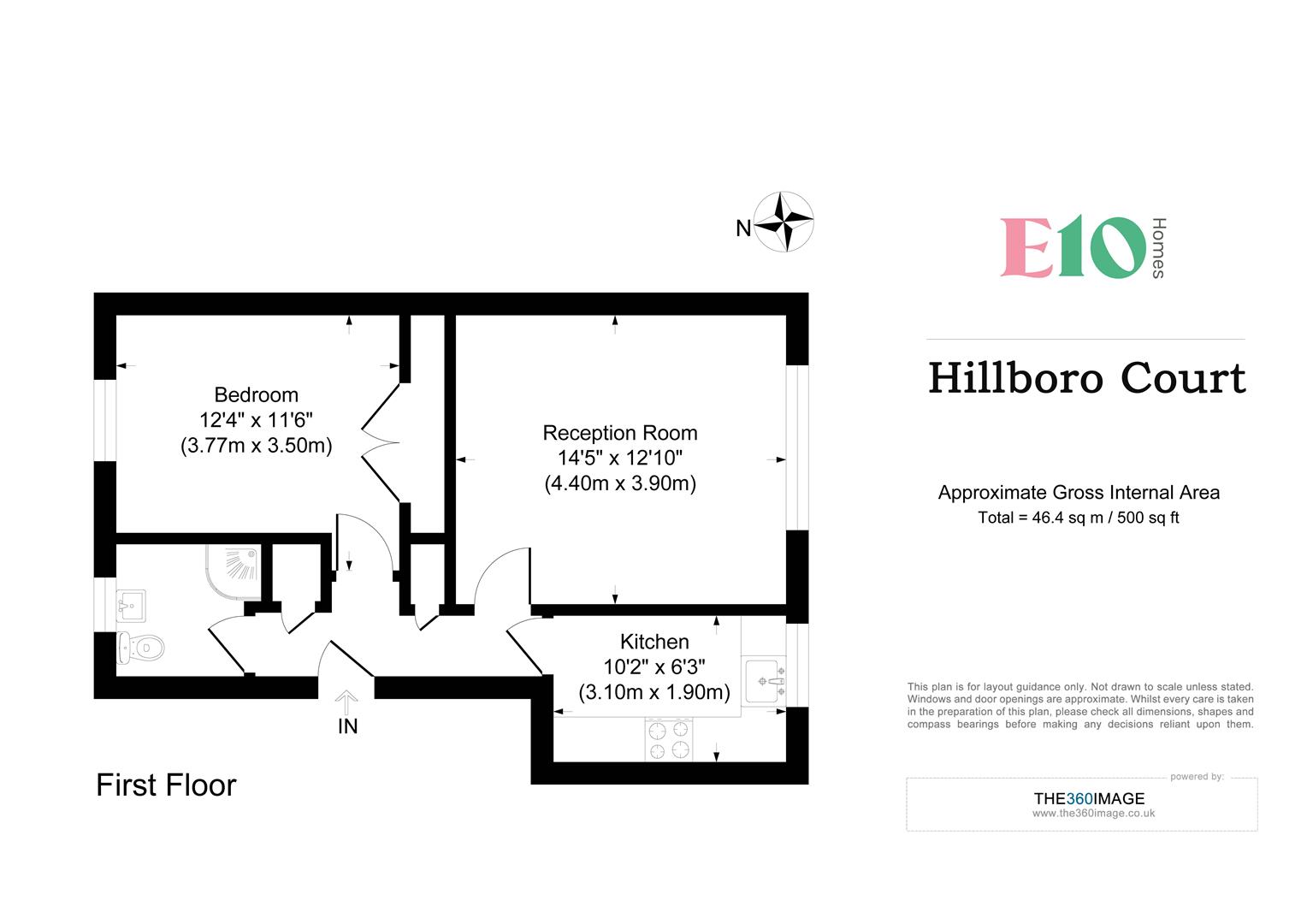 1 bed flat for sale in Hainault Road, London - Property floorplan