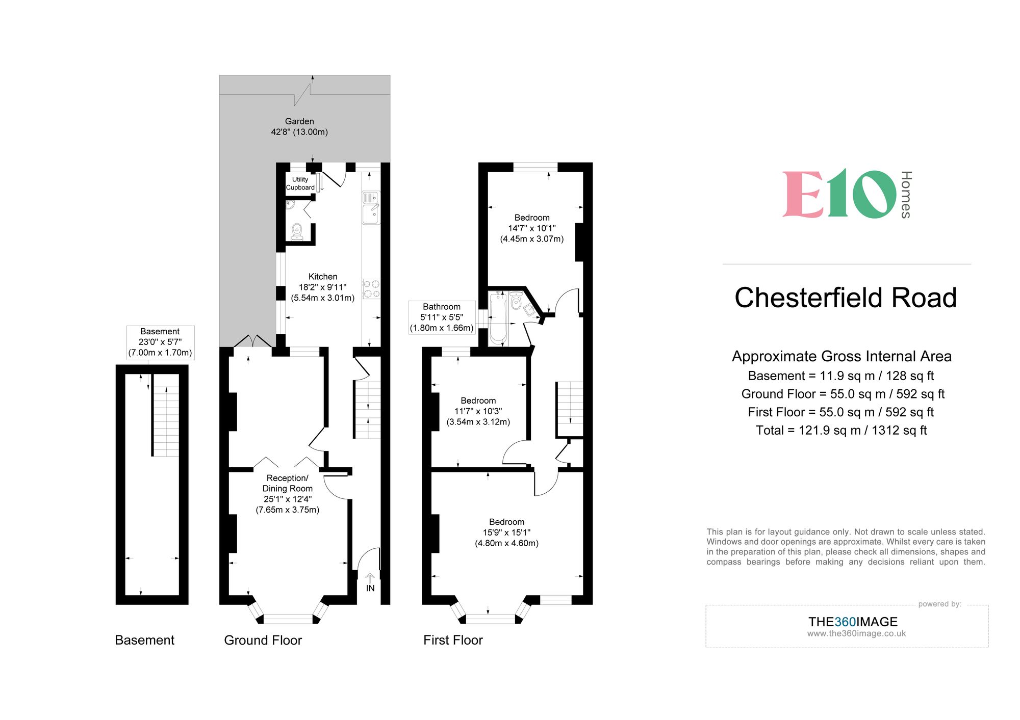 3 bed mid-terraced house for sale in Chesterfield Road, Leyton, E10 - Property floorplan
