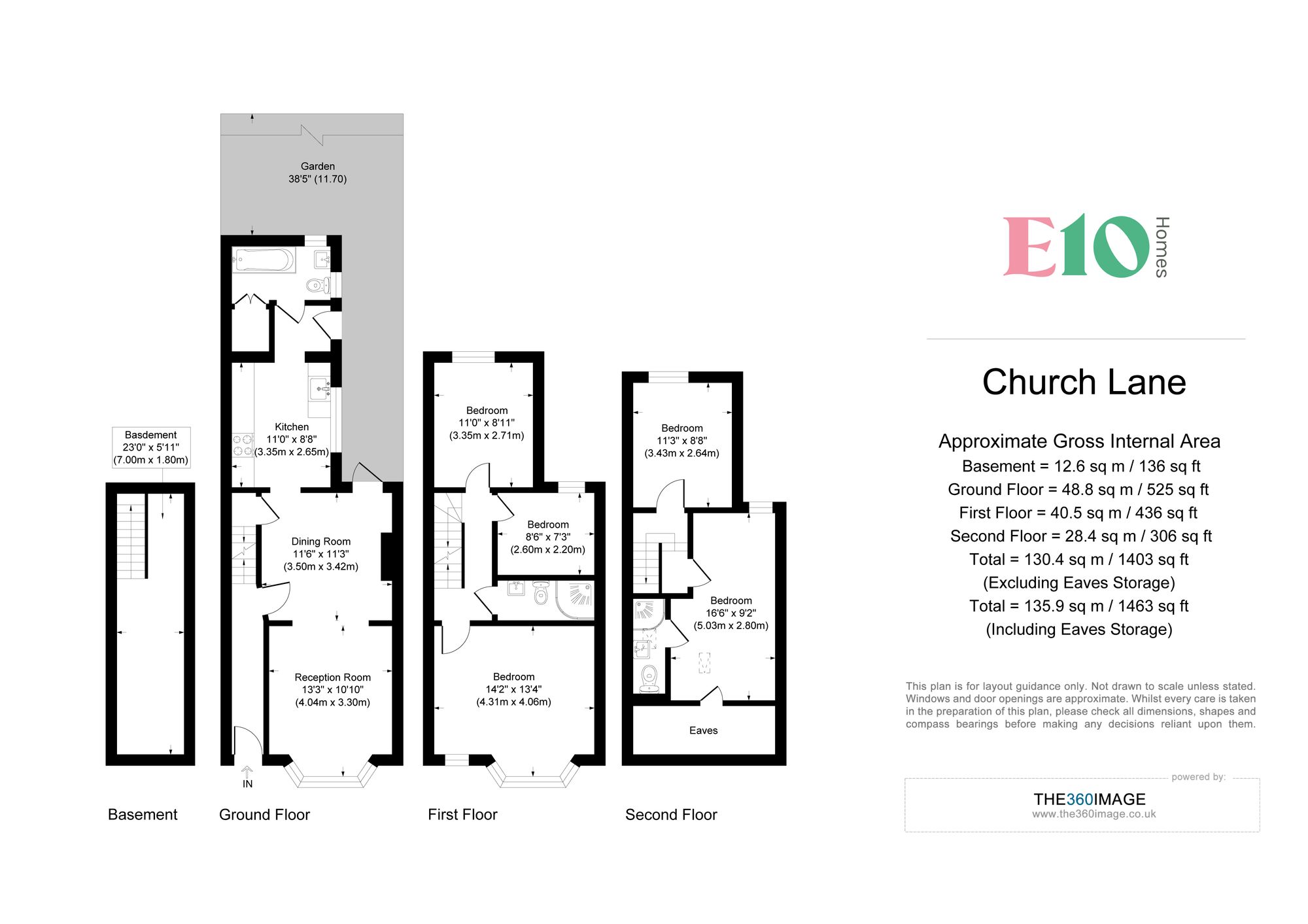 5 bed flat to rent in Church Road, London - Property floorplan