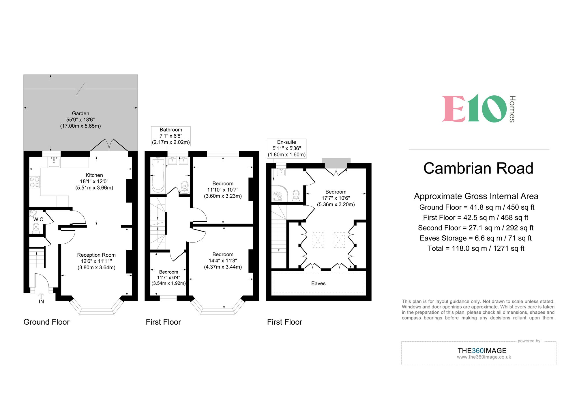 4 bed mid-terraced house for sale in Cambrian Road, Leyton, E10 - Property floorplan