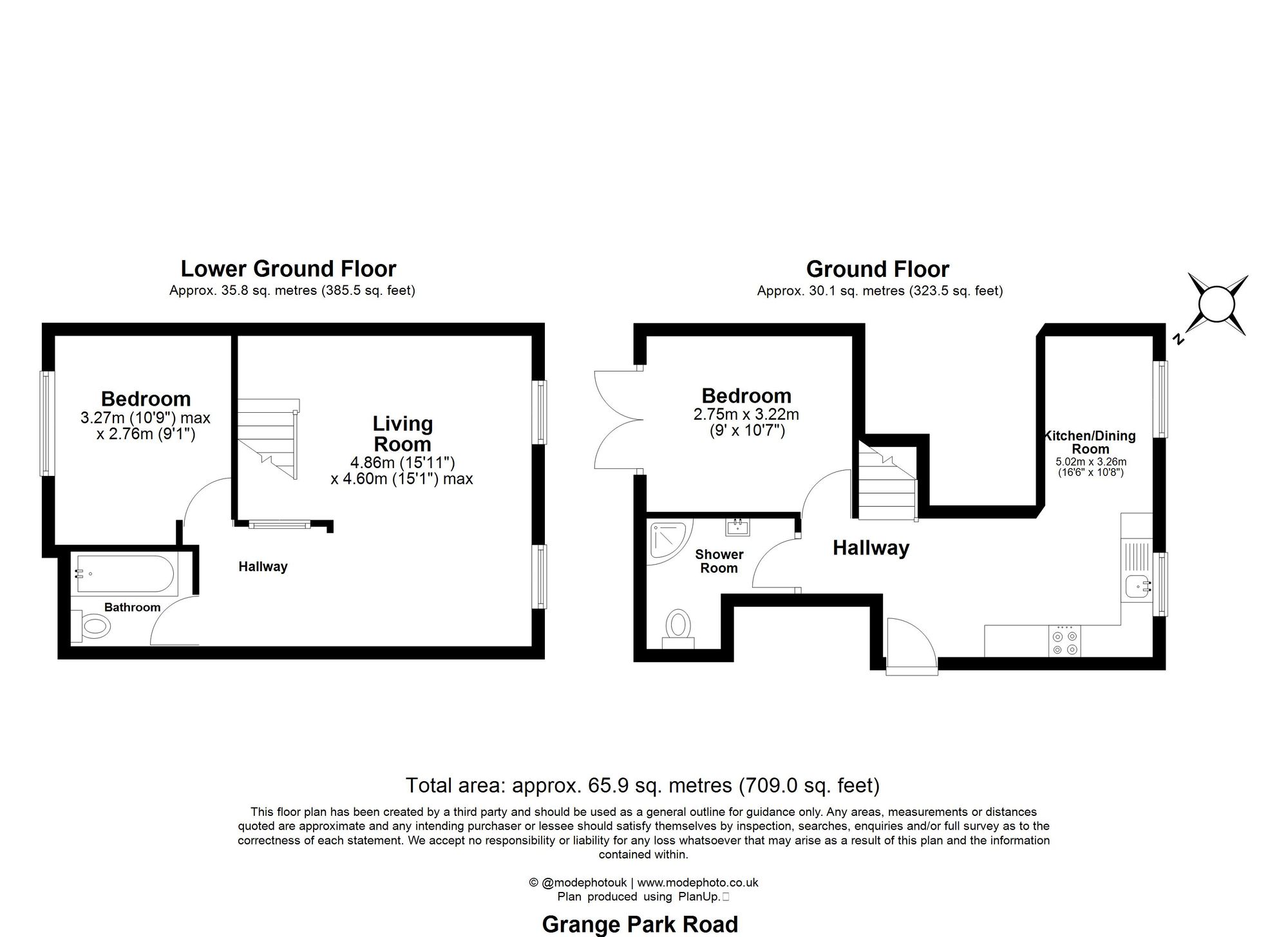 2 bed flat for sale in Grange Park Road, Leyton, E10 - Property floorplan