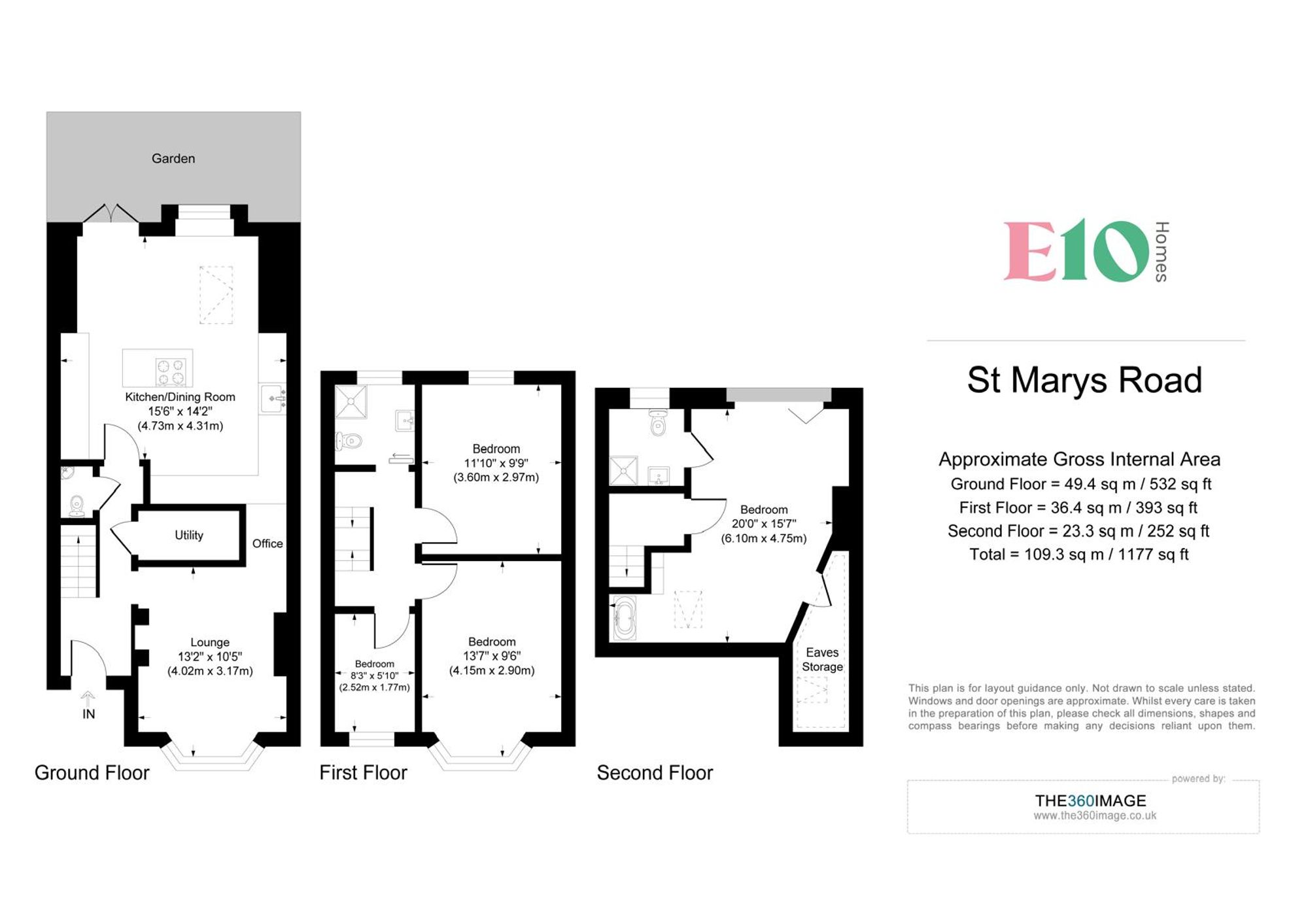 4 bed terraced house for sale in St. Marys Road, Leyton, E10 - Property floorplan