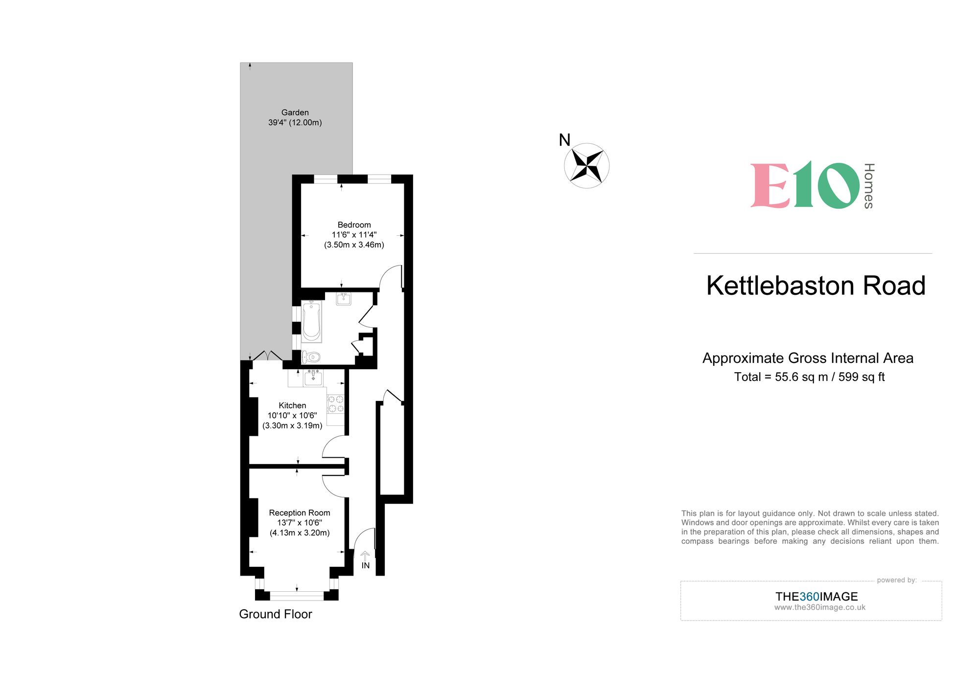 1 bed flat for sale in Kettlebaston Road, London - Property floorplan