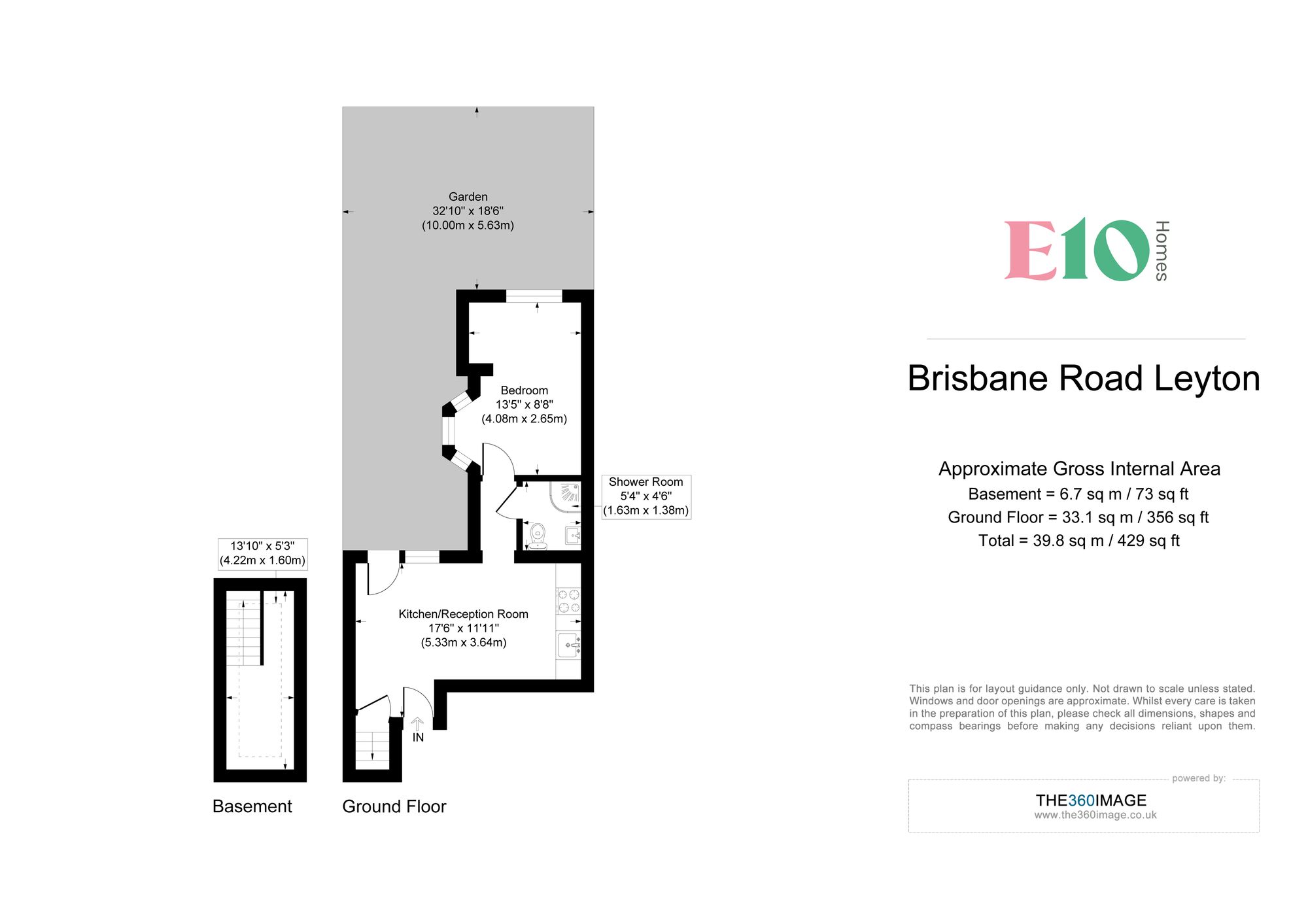 1 bed flat for sale in Brisbane Road, Leyton, E10 - Property floorplan