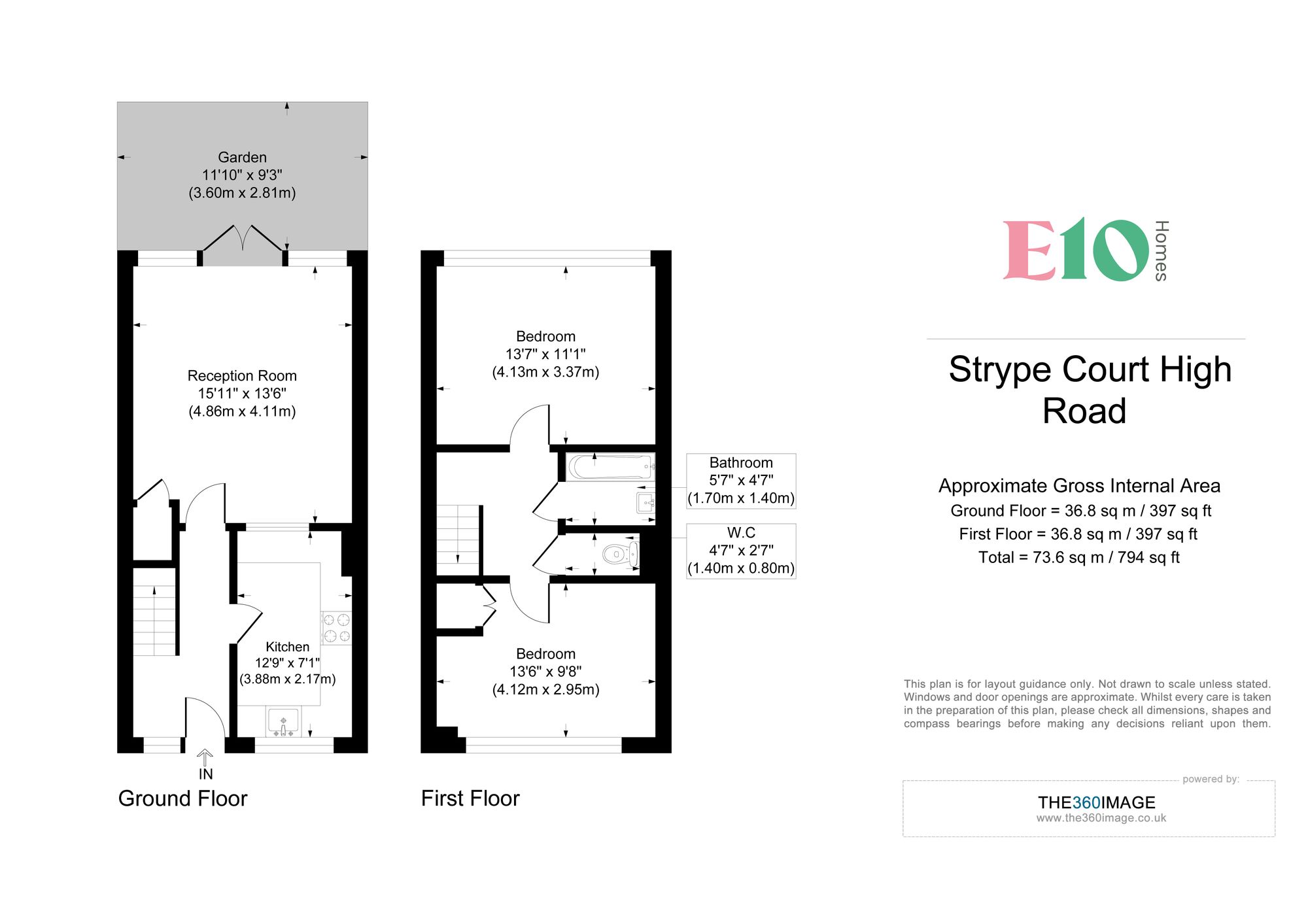 2 bed flat for sale in High Road Leyton, John Strype Court High Road Leyton, E10 - Property floorplan