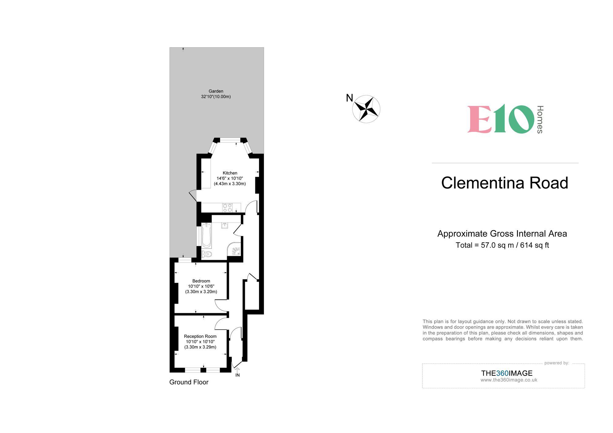 1 bed flat for sale in Clementina Road, London - Property floorplan