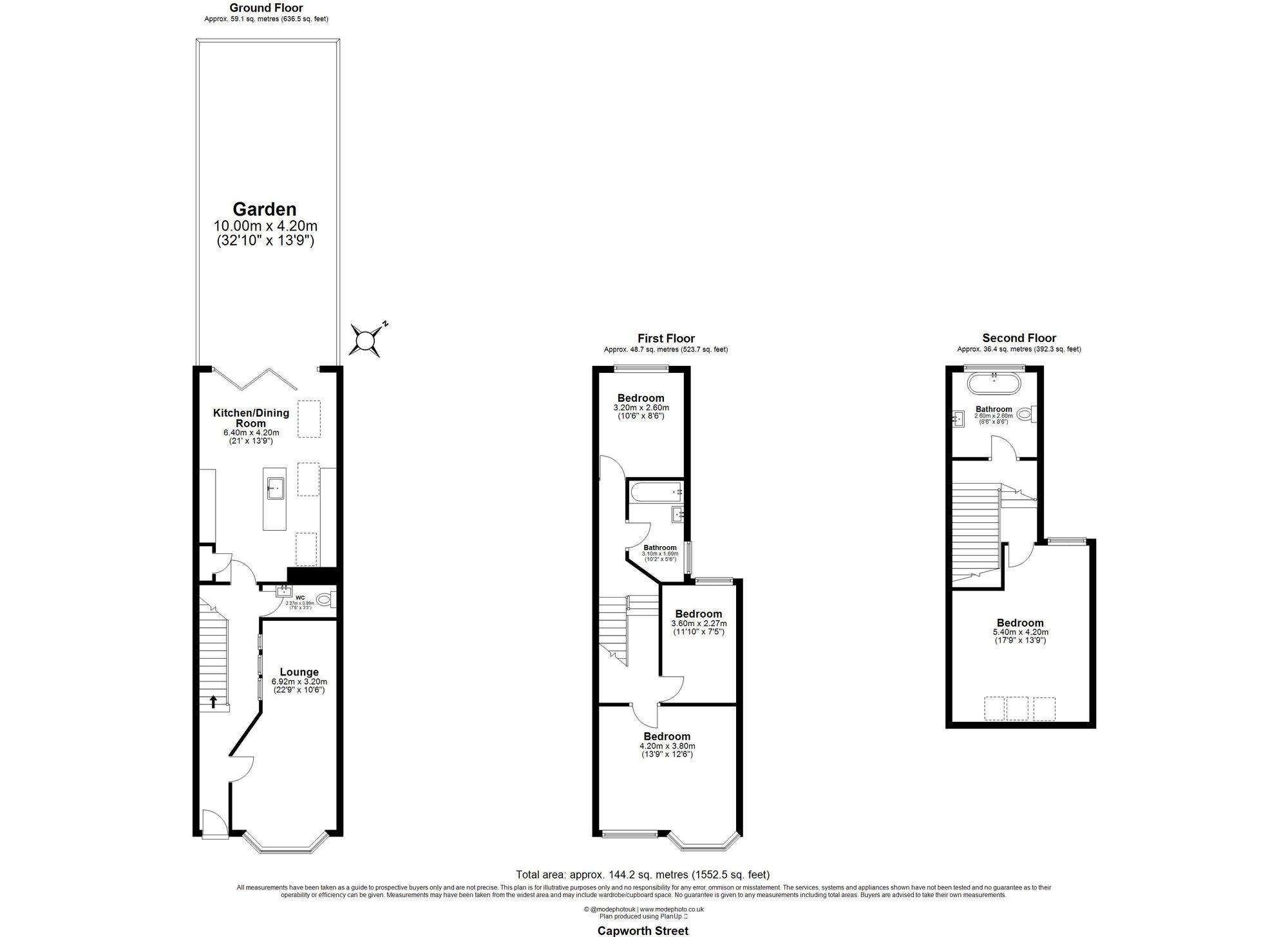 4 bed terraced house for sale in Capworth Street, Leyton, E10 - Property floorplan