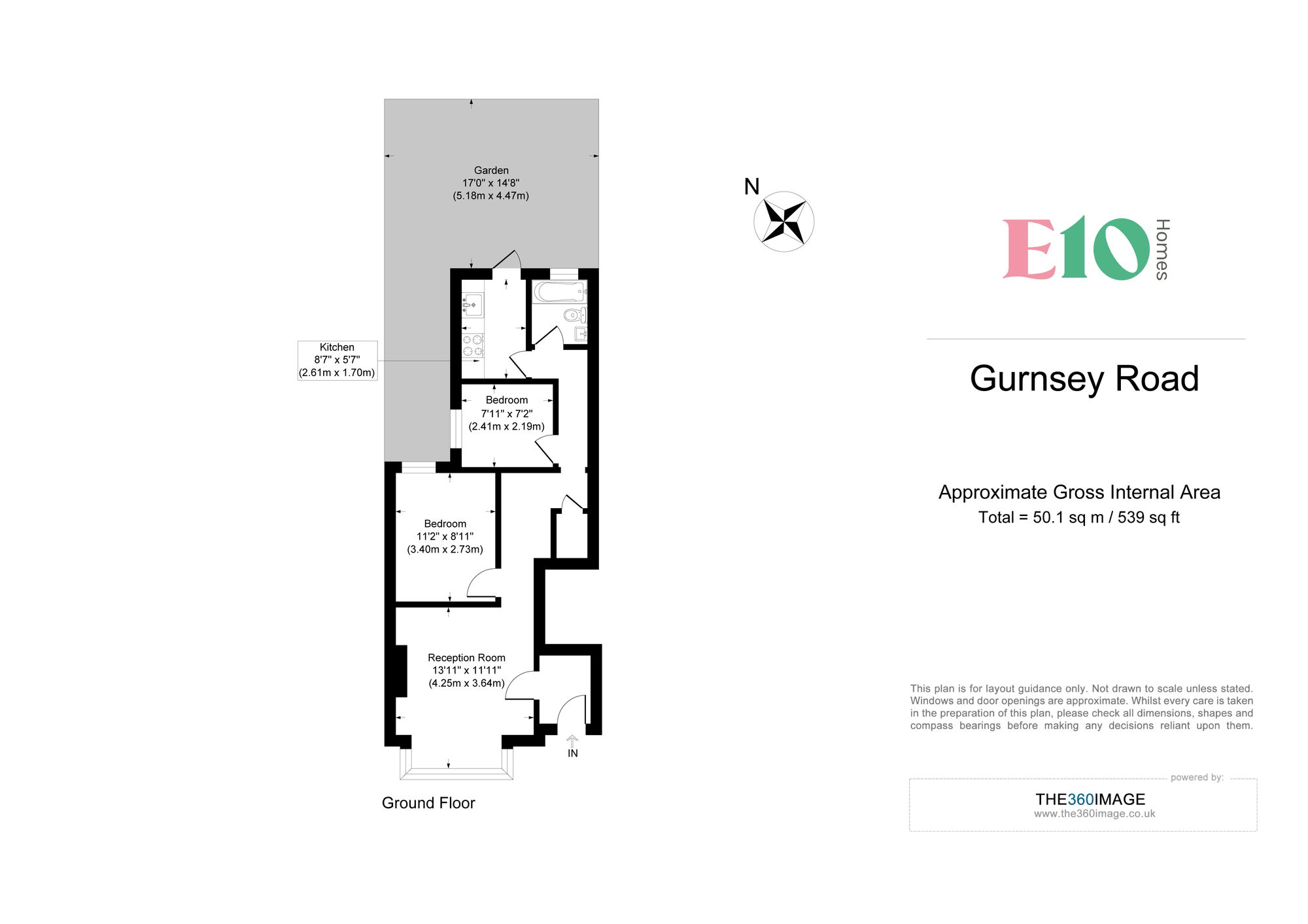 2 bed flat for sale in Guernsey Road, London - Property floorplan