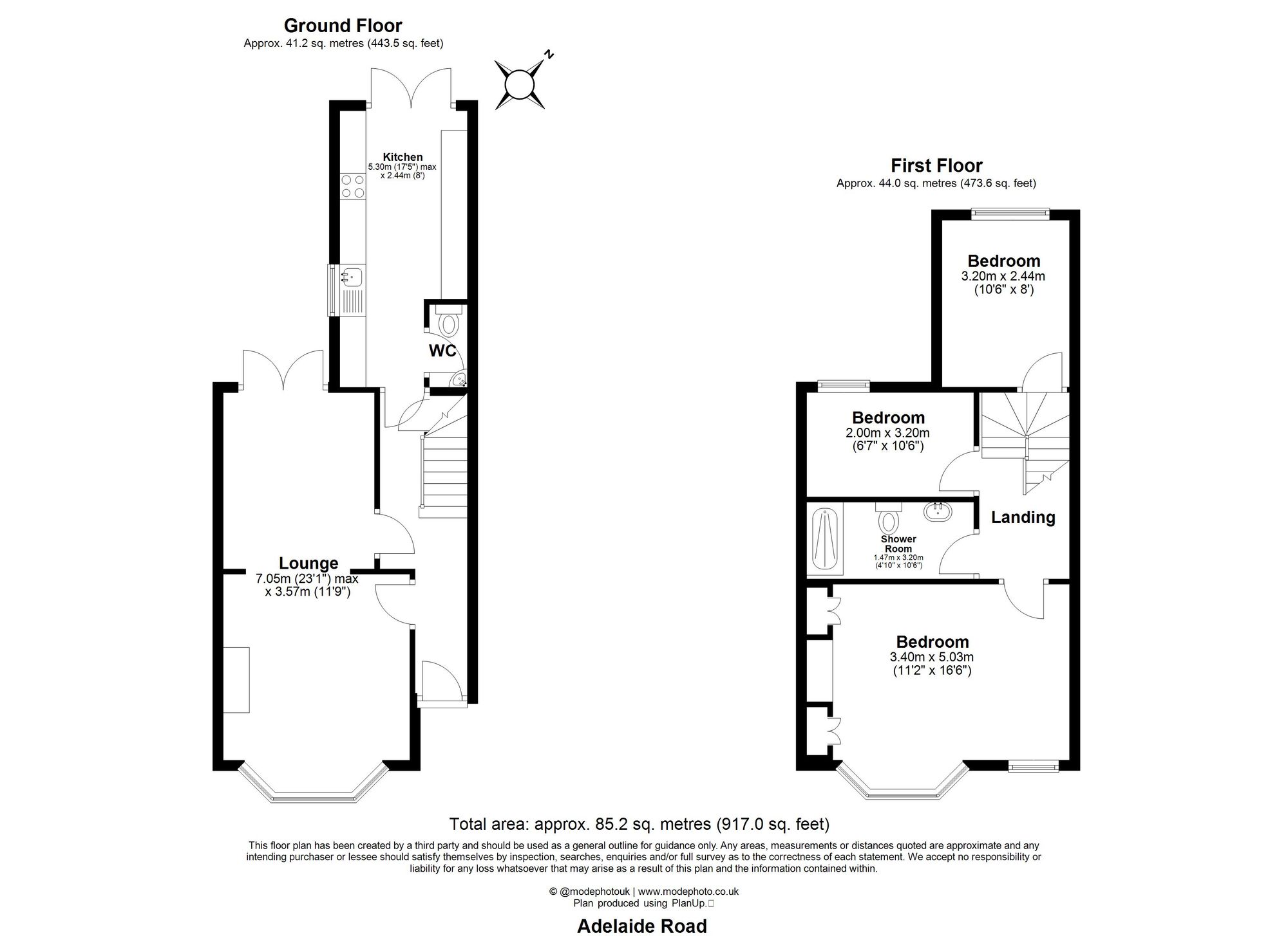 3 bed terraced house for sale in Adelaide Road, Leyton, E10 - Property floorplan