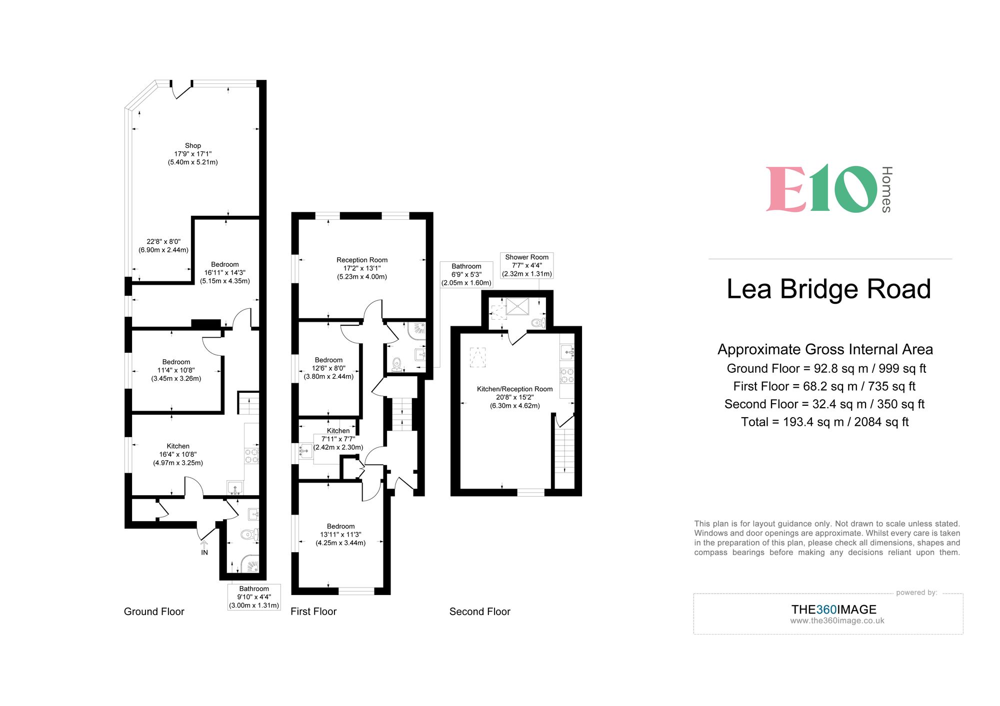 6 bed end of terrace house for sale in Lea Bridge Road, Leyton, E10 - Property floorplan