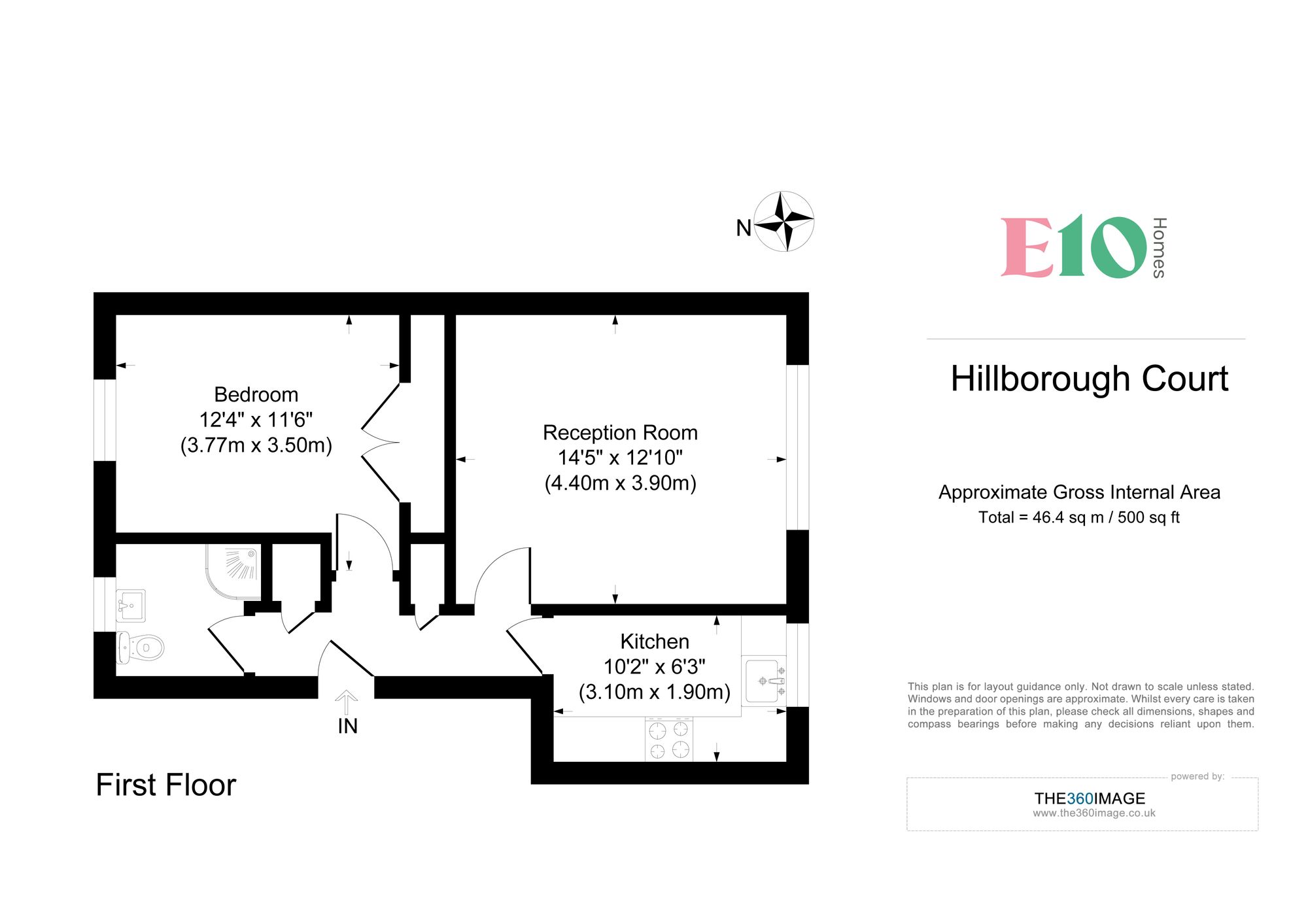 1 bed flat for sale in Hainault Road, London - Property floorplan